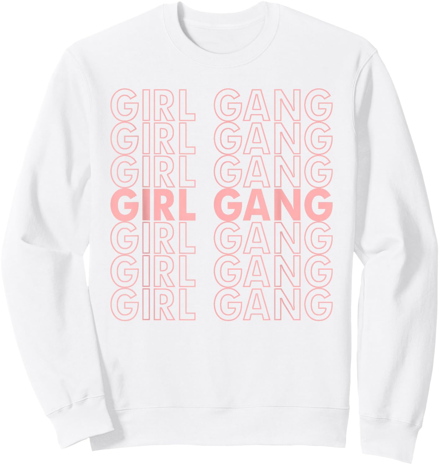 Girl Gang - Girl Gang Pastel Sweatshirt - Sweatshirt | White