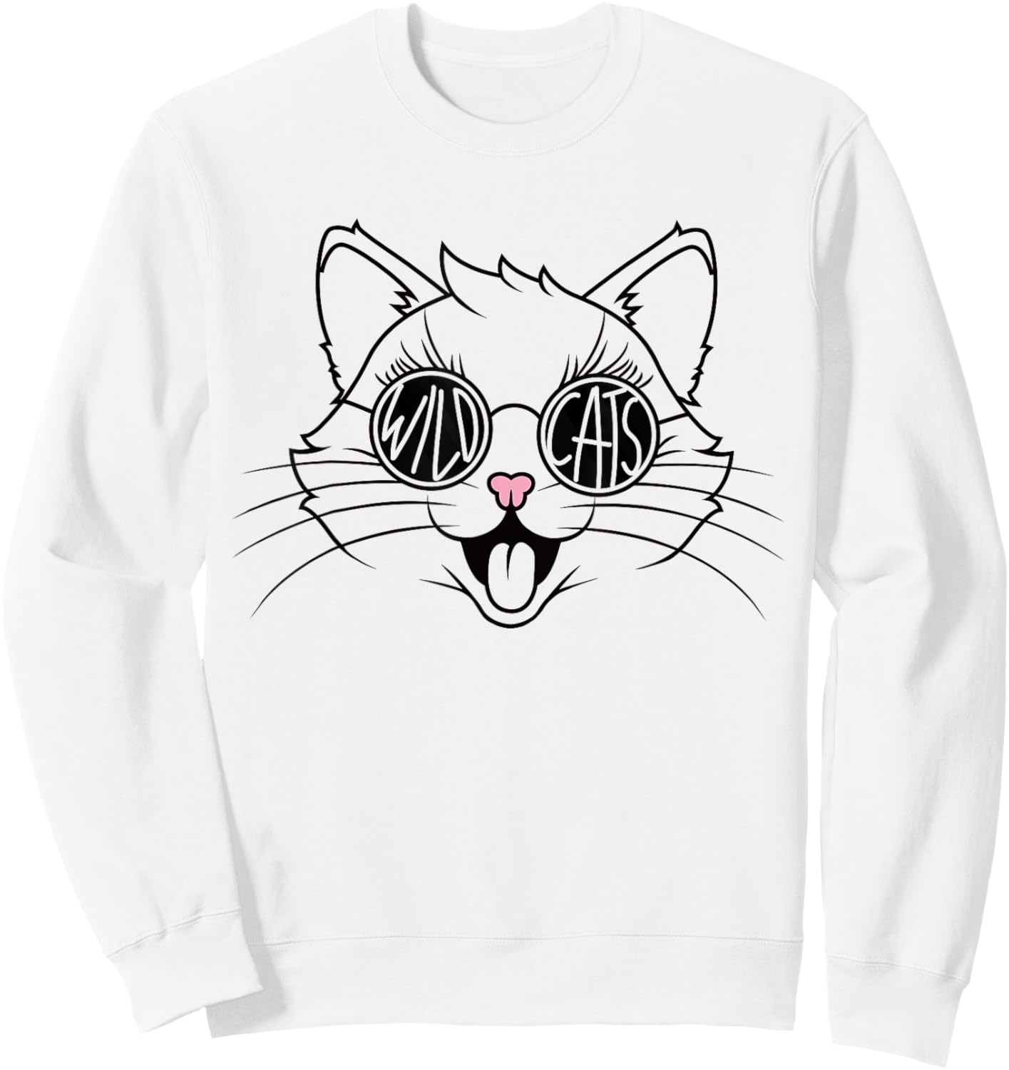 Wildcats School Sports Fan Team Spirit Back To school Sweatshirt - Sweatshirt | White