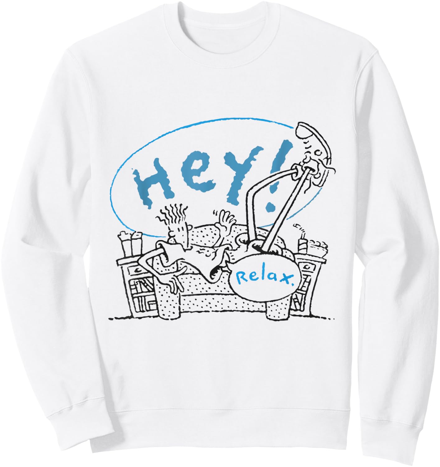 Fido Dido Hey Relax Sweatshirt - Sweatshirt | White