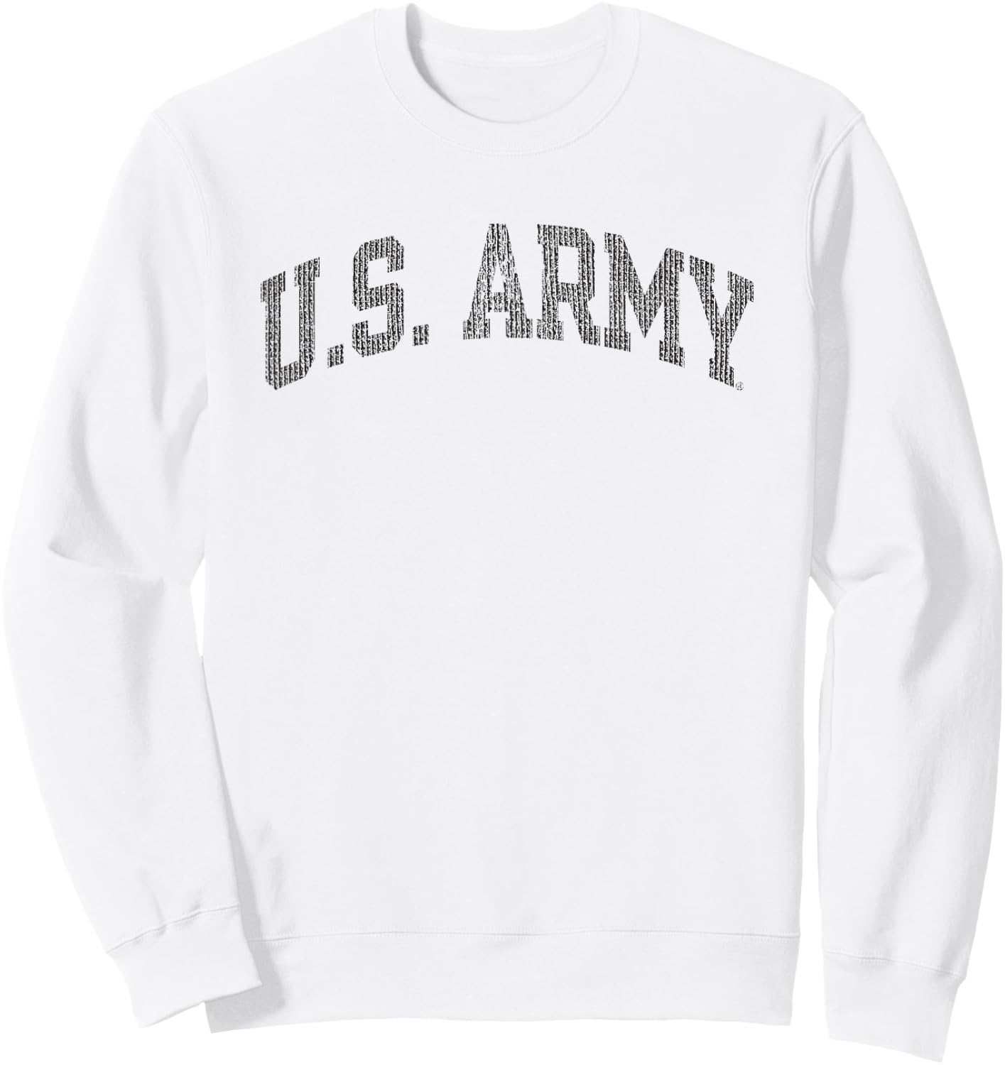 Army United States Military Vintage Arch Officially Licensed Sweatshirt - Sweatshirt | White