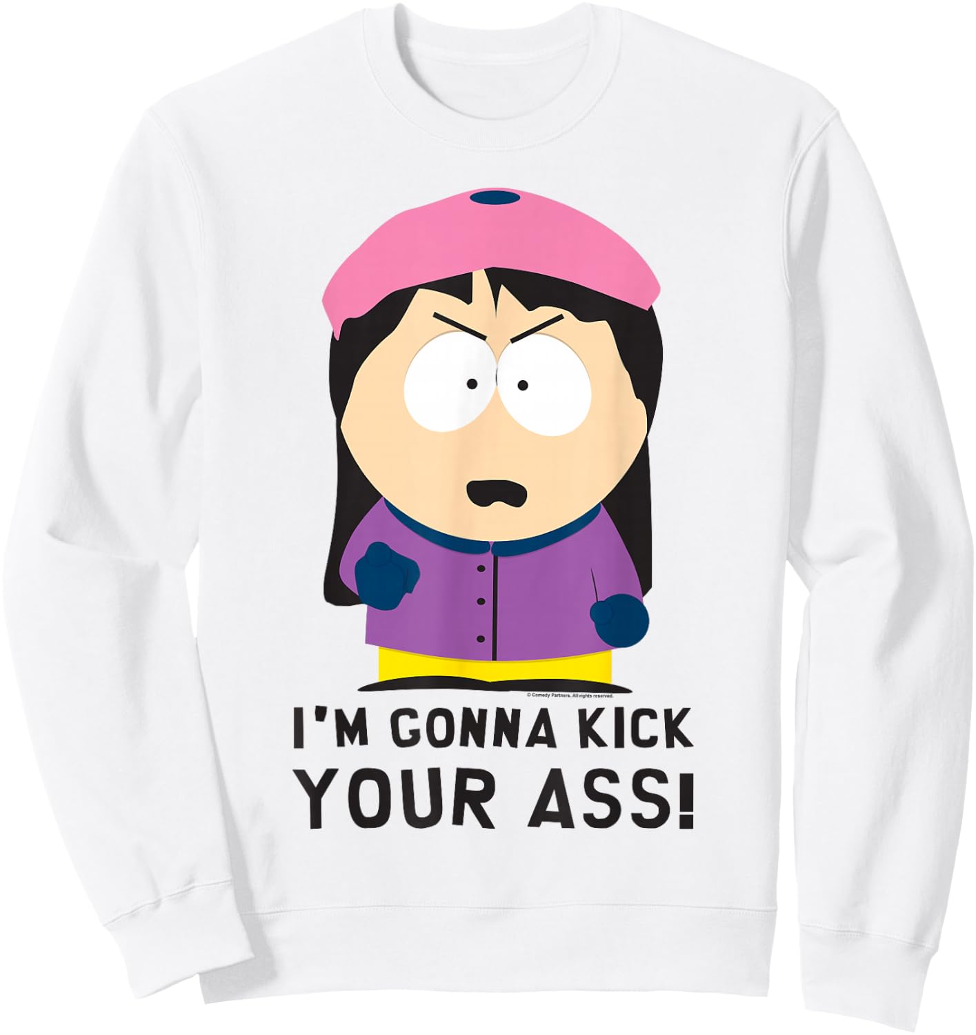 South Park Wendy I'm Gonna Kick Your Ass! Sweatshirt - Sweatshirt | White
