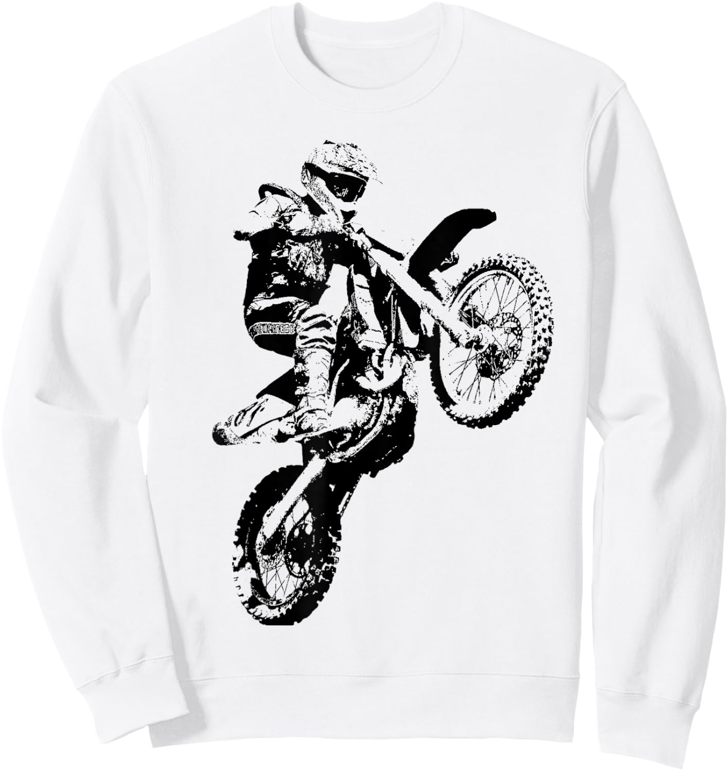 I love motocross dirt bike Sweatshirt - Sweatshirt | White