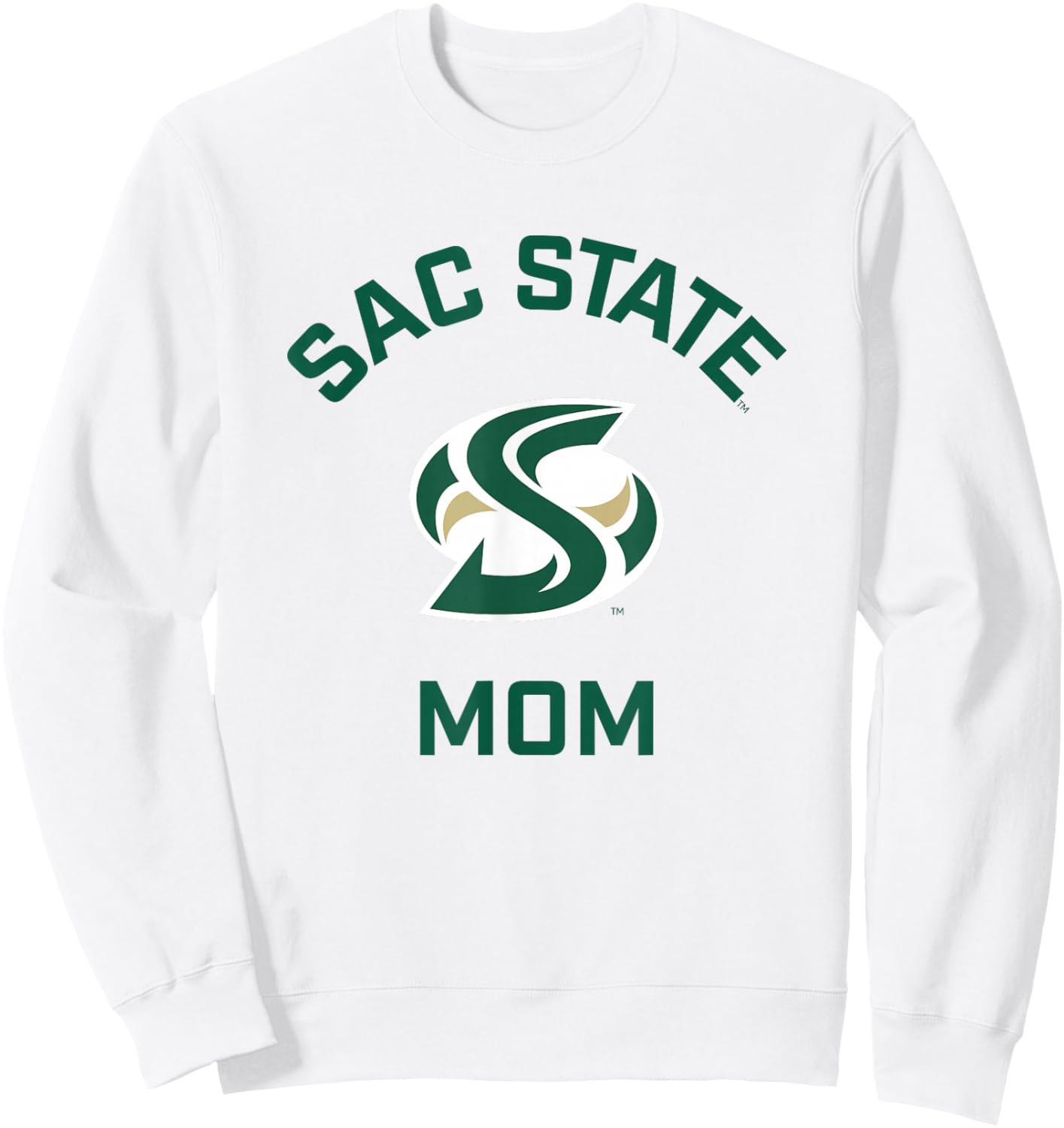 Sacramento State CSUS Hornets Arched Mom Sweatshirt - Sweatshirt | White