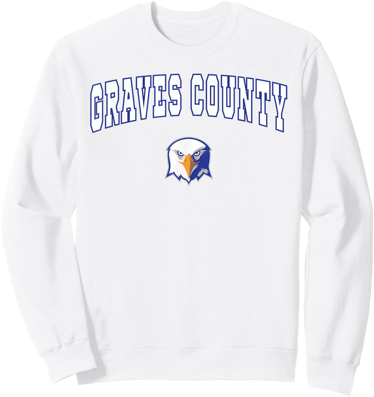Graves County High School Eagles Sweatshirt - Sweatshirt | White