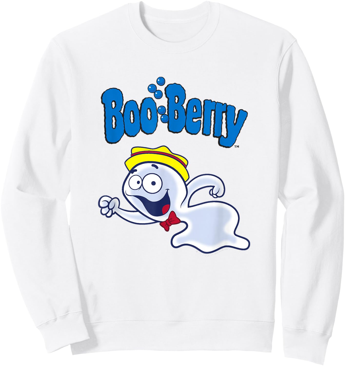 Boo Berry Iconic Funny Ghost Vintage Chest Portrait Sweatshirt - Sweatshirt | White