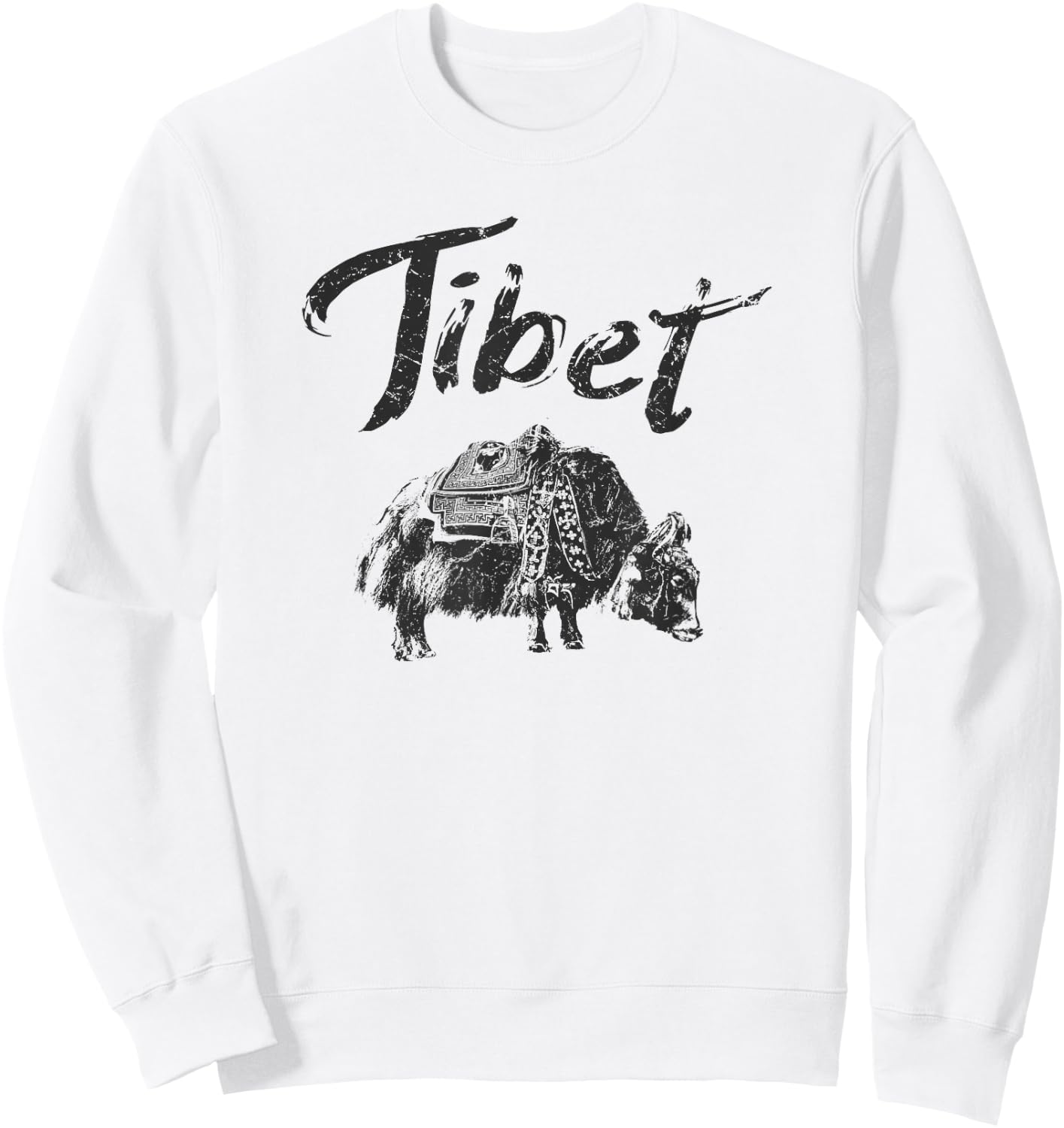 Tibet Vintage Tibetan Sweatshirt - Sweatshirt | White