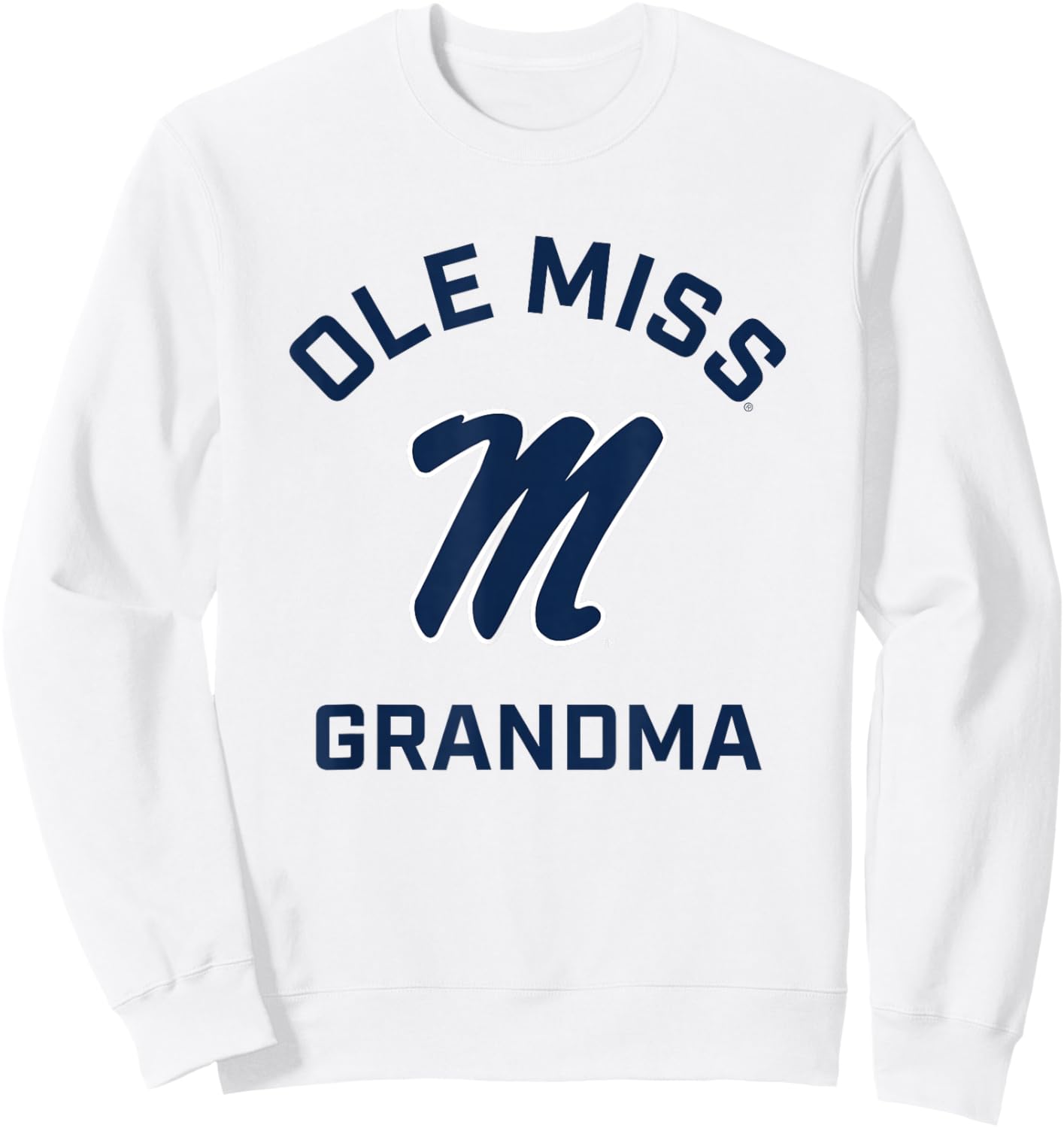 Ole Miss Rebels Arched Grandma Sweatshirt - Sweatshirt | White