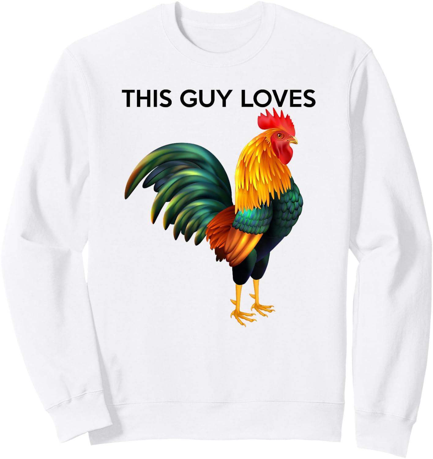 This Guy Loves Cock - Funny Gay Man Gift Sweatshirt - Sweatshirt | White