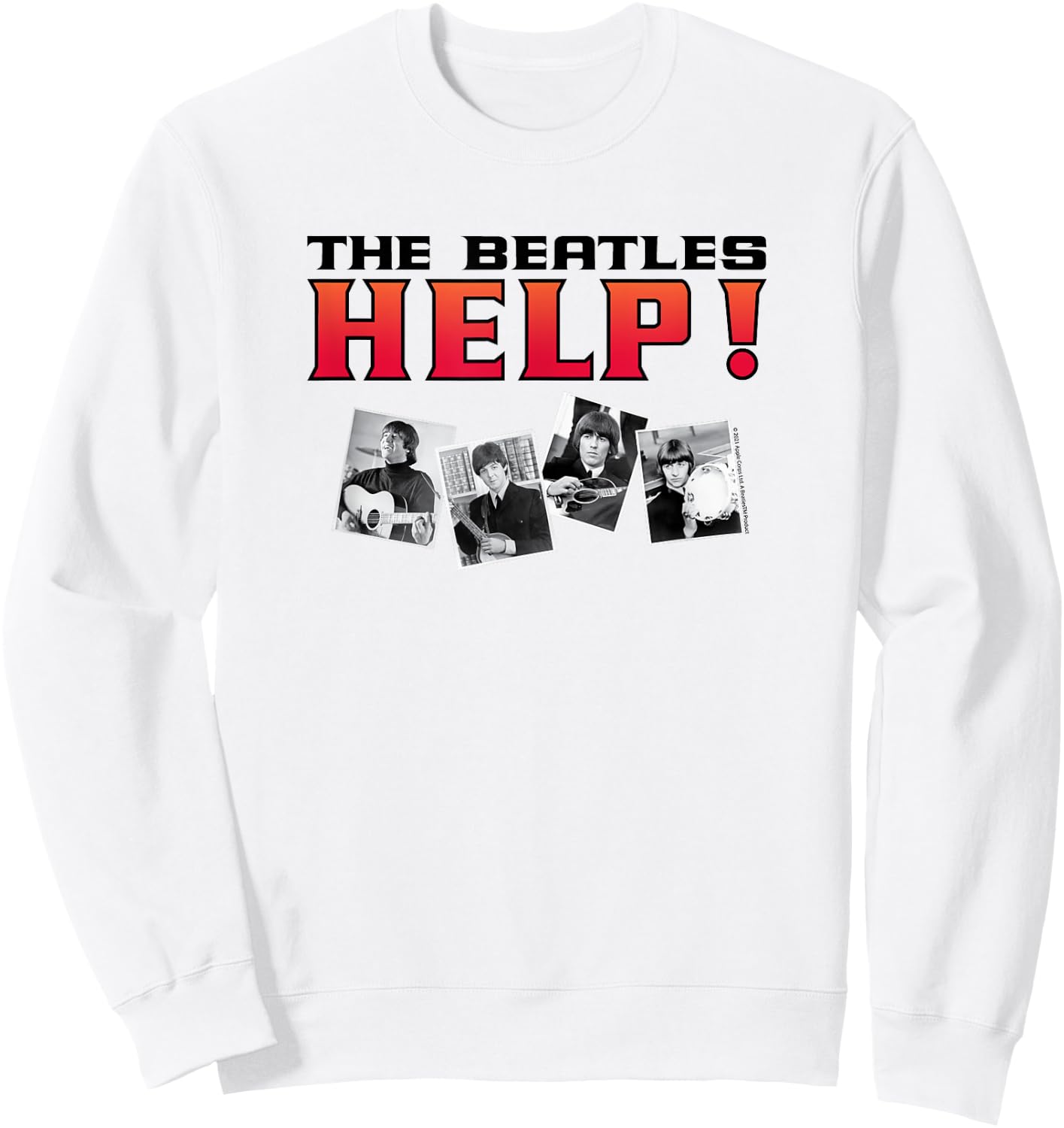 The Beatles - Help! Sweatshirt - Sweatshirt | White