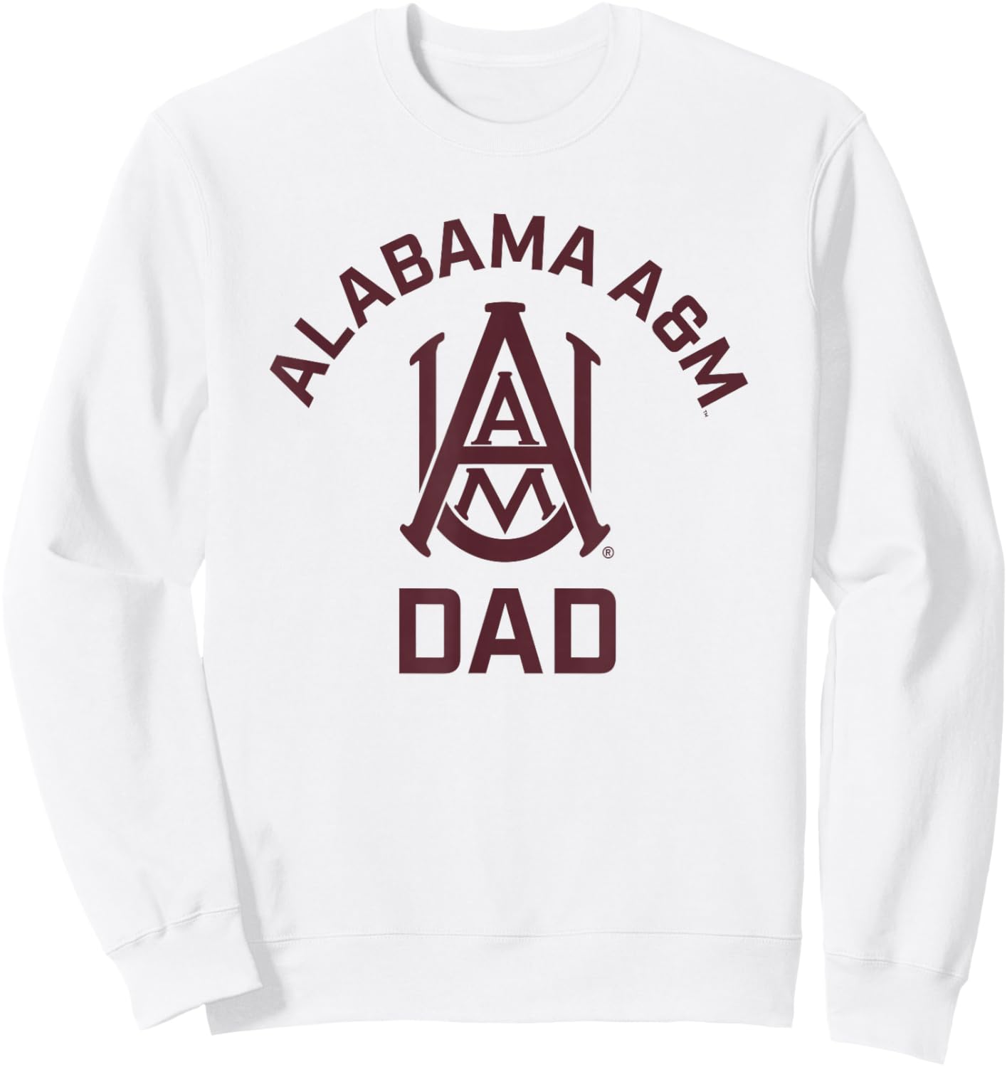 Alabama A&M University Bulldogs Arched Dad Sweatshirt - Sweatshirt | White