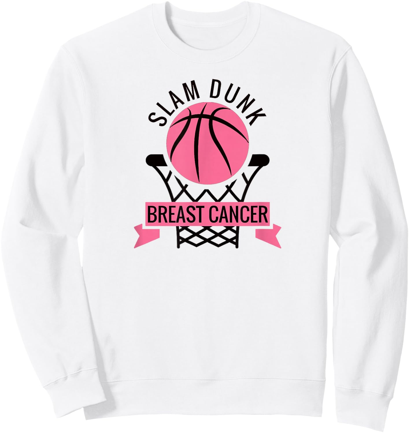 Breast Cancer Awareness Month October Slam Dunk Sweatshirt - Sweatshirt | White