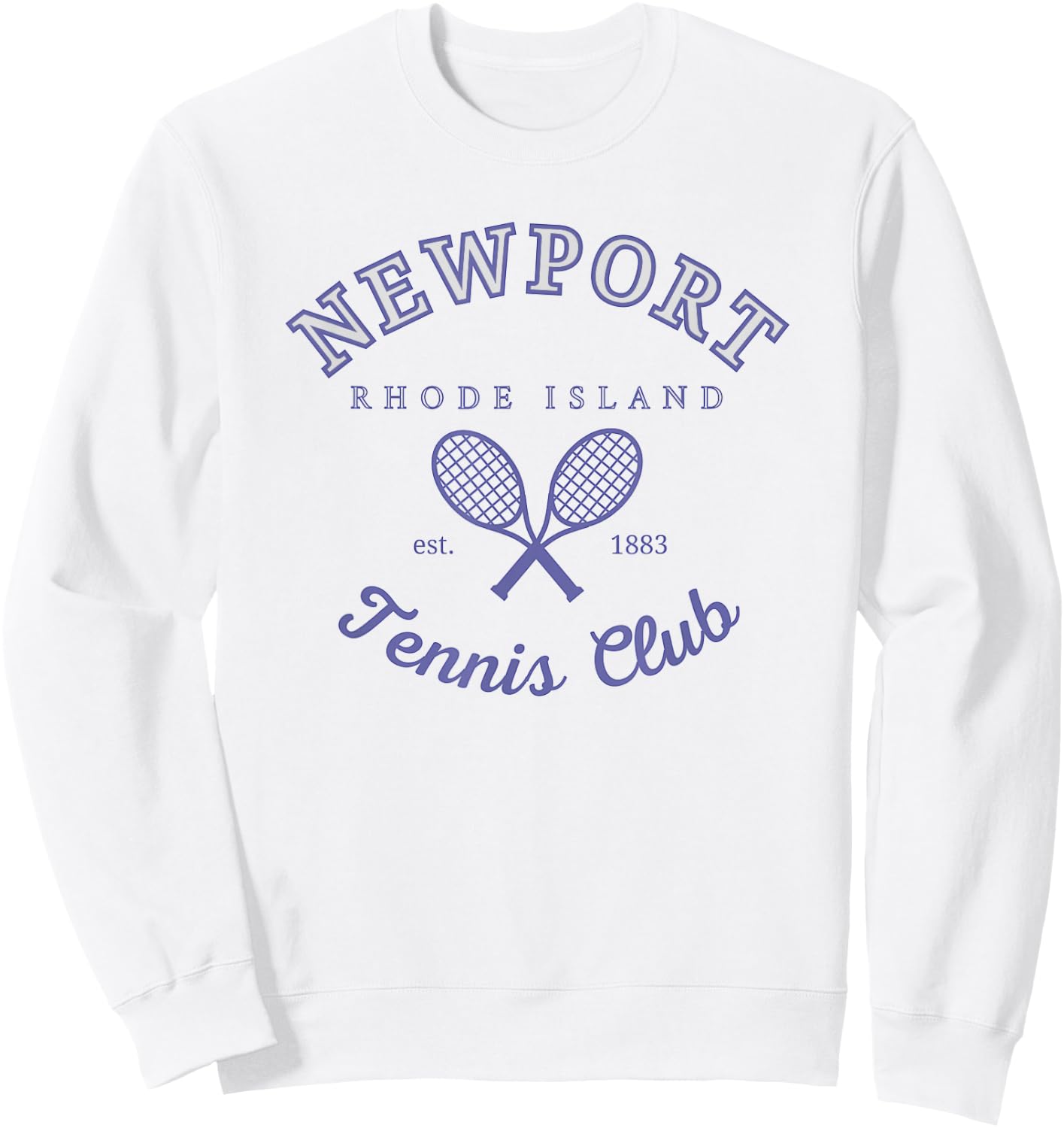 Newport Tennis Club Sweatshirt - Sweatshirt | White