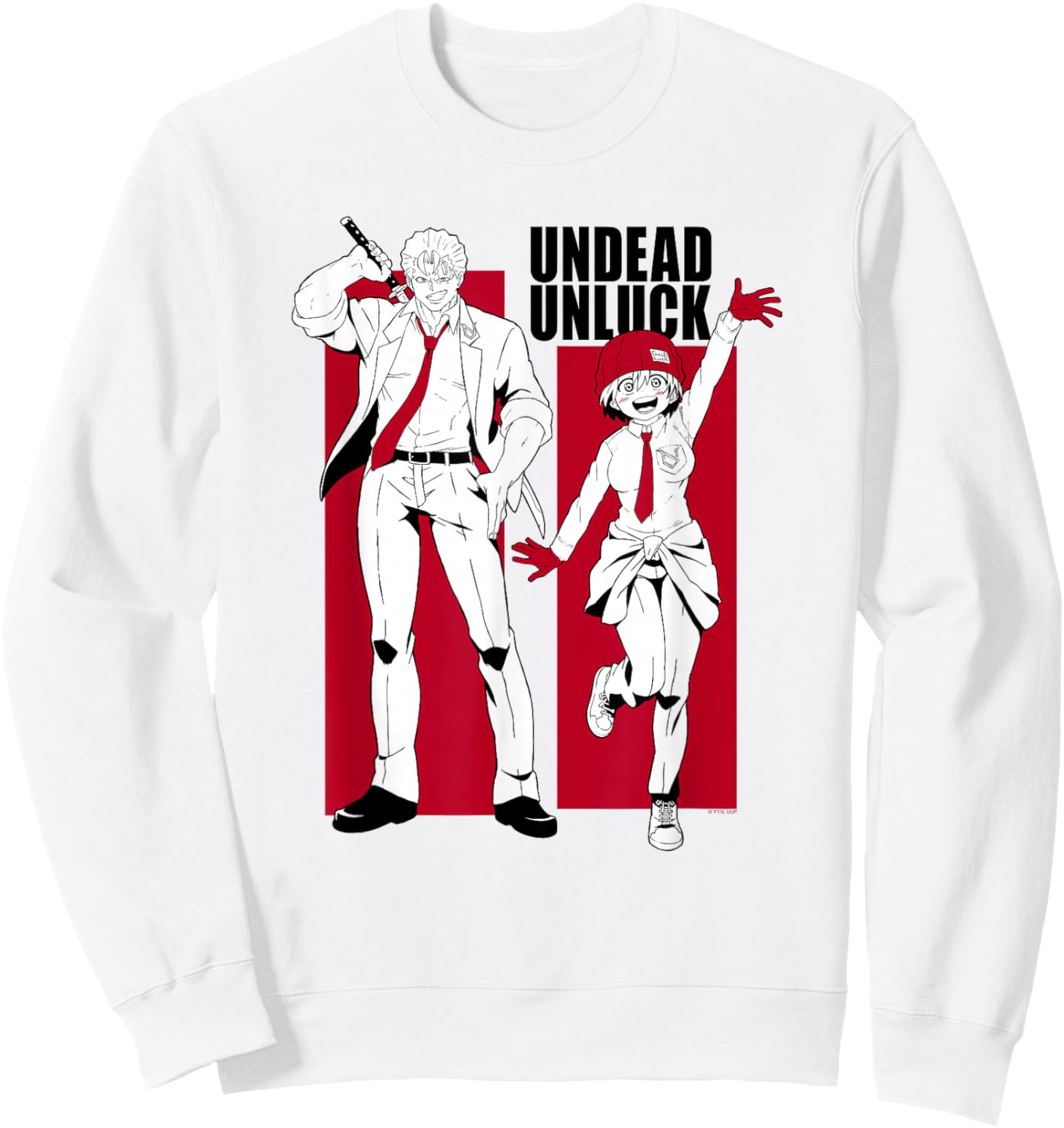 Undead Unluck Andy & Fuuko Frames Sweatshirt - Sweatshirt | White