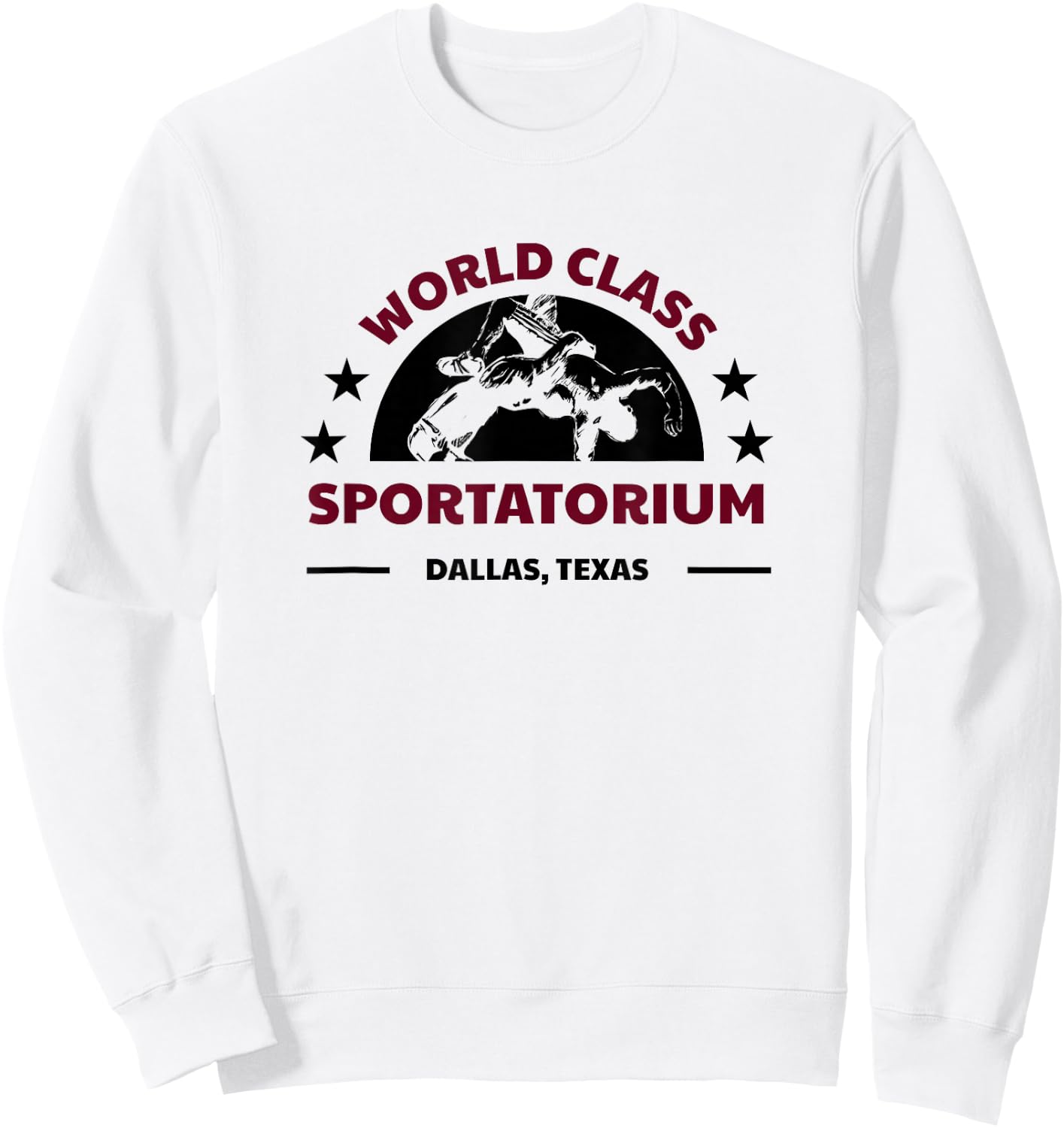 Dallas TX Texas Wrestling World Class Sportatorium Sweatshirt - Sweatshirt | White