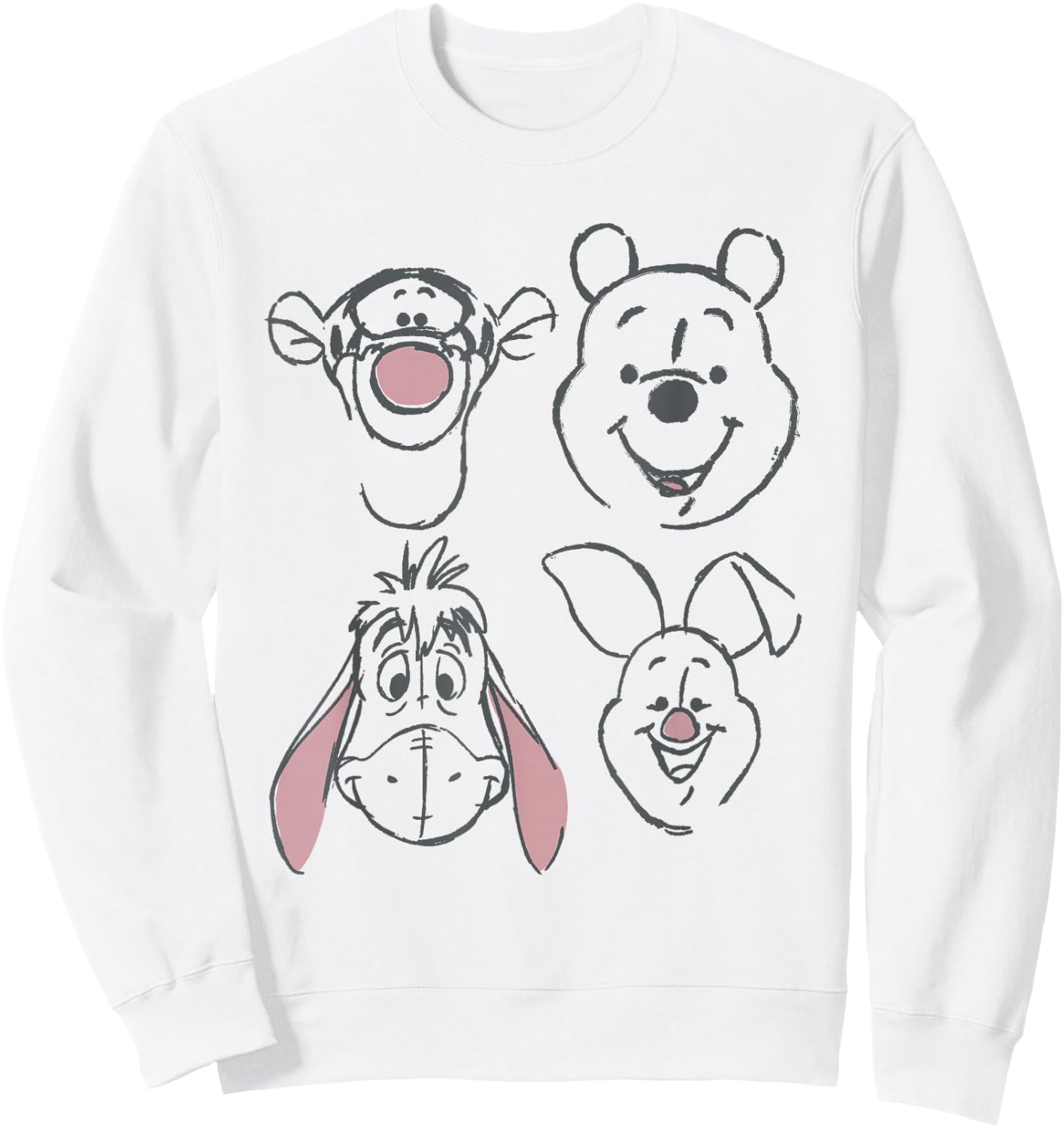 Disney Winnie The Pooh and Friends Sketch Sweatshirt - Sweatshirt | White