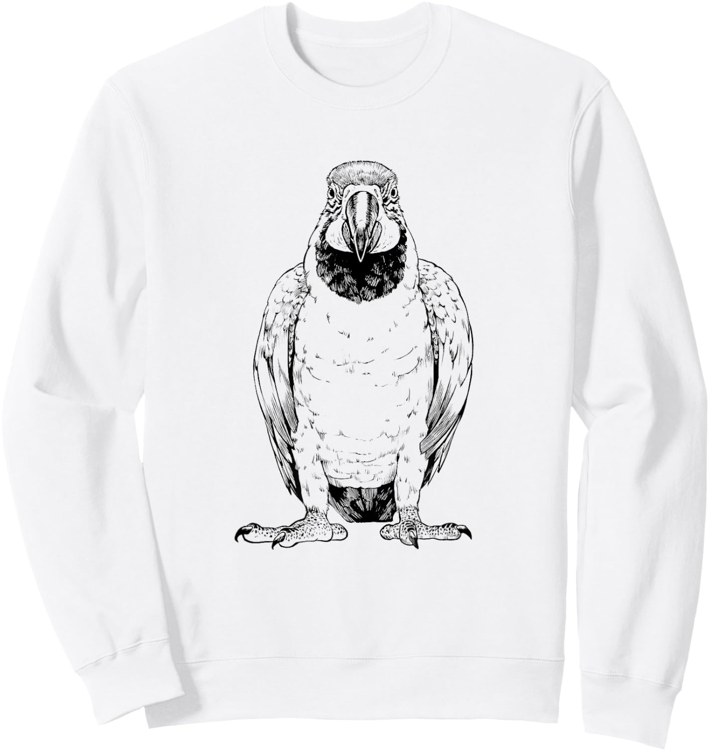 Blue and Gold Macaw Mom Bird Lover Pet Lover Sweatshirt - Sweatshirt | White