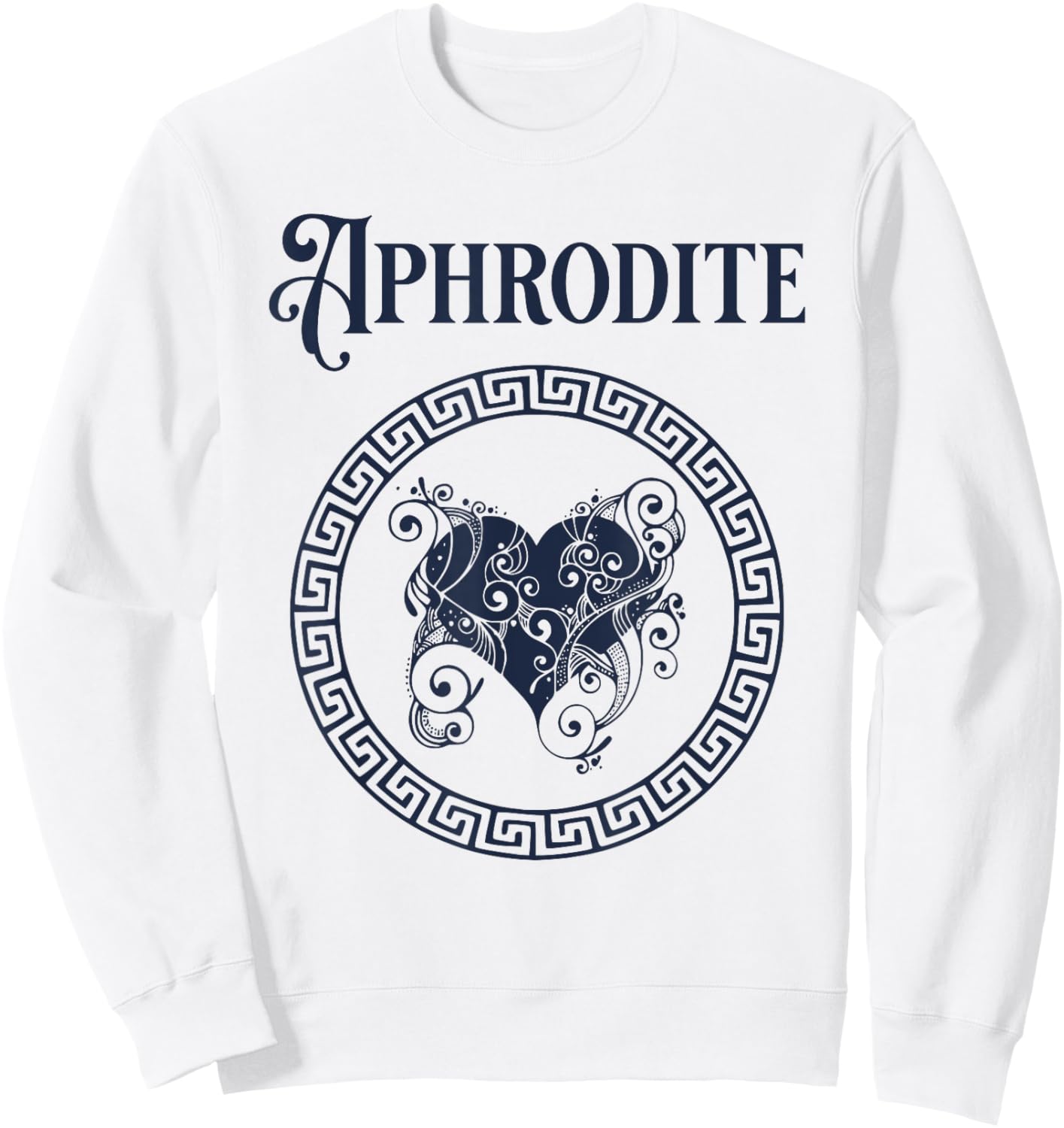 Aphrodite Symbol Greek Goddess Sweatshirt - Sweatshirt | White