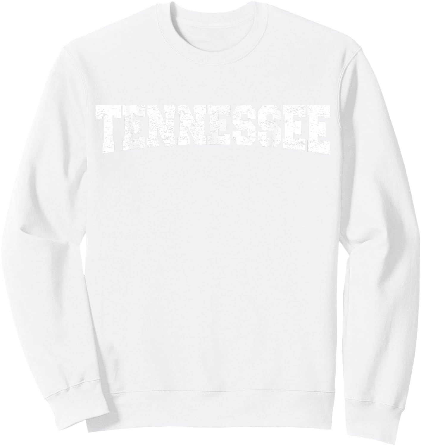 Classic Tennessee TN State Varsity Style Orange Sweatshirt - Sweatshirt | White