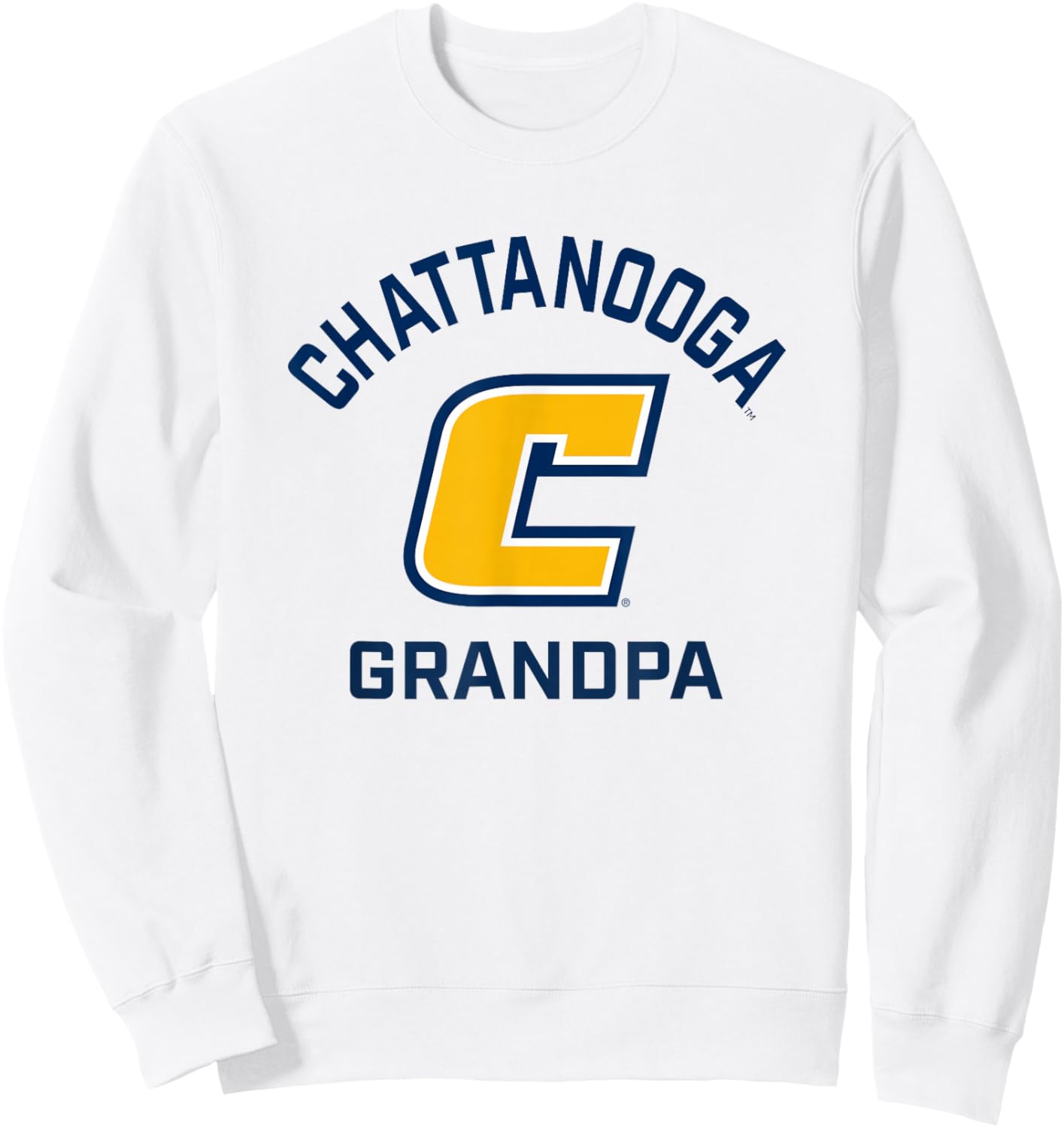 UT Chattanooga UTC Mockingbirds Arched Grandpa Sweatshirt - Sweatshirt | White