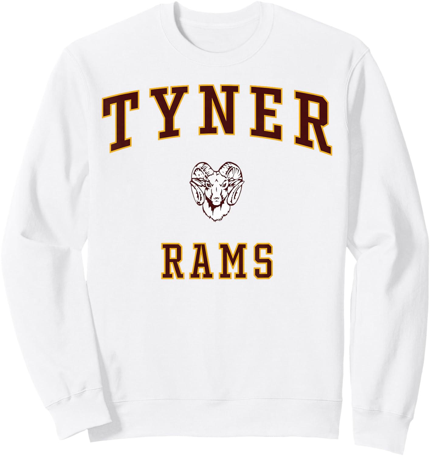 Tyner Academy Rams Sweatshirt - Sweatshirt | White