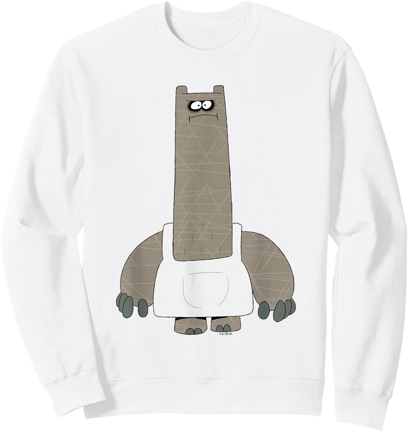 Chowder Shnitzel Angry Pose Full Body Shot Sweatshirt - Sweatshirt | White