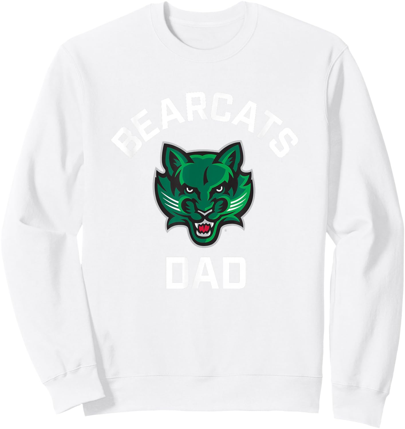 Binghamton University Bearcats Arched Dad Sweatshirt - Sweatshirt | White