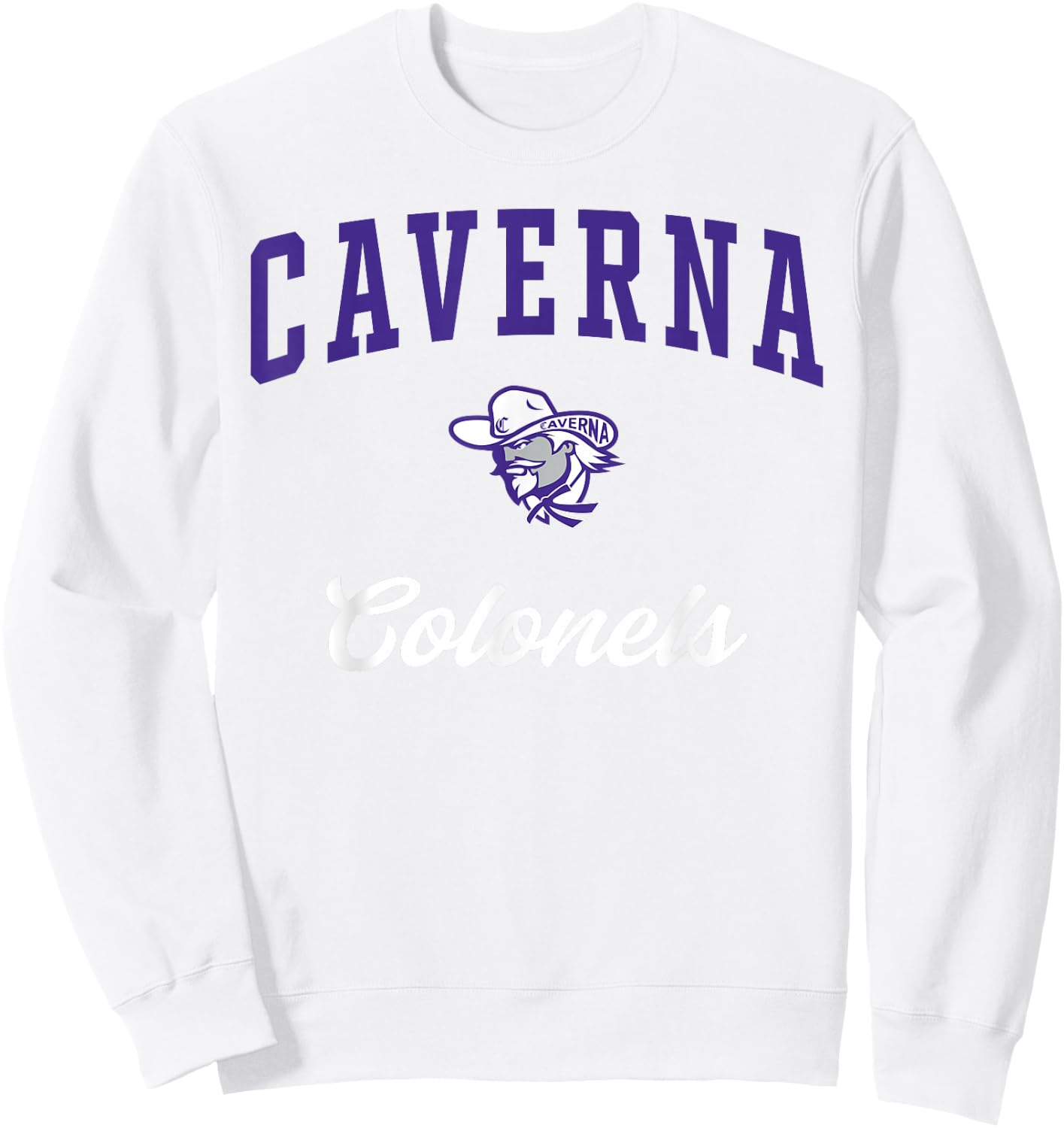 Caverna High School Colonels Sweatshirt - Sweatshirt | White