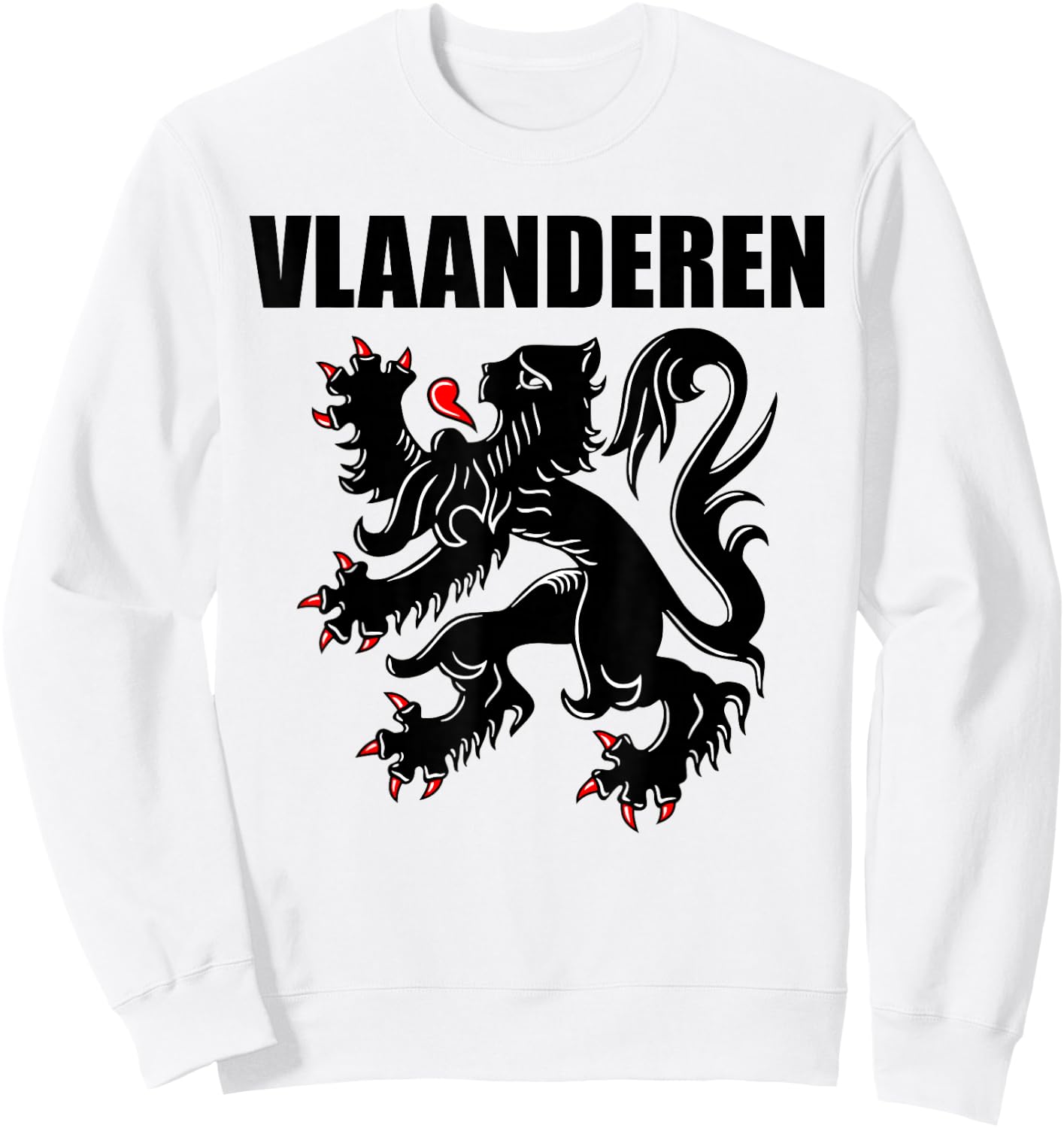 Flanders Belgium Flemish Lion Souvenir Vlaanderen Dutch Sweatshirt - Sweatshirt | White