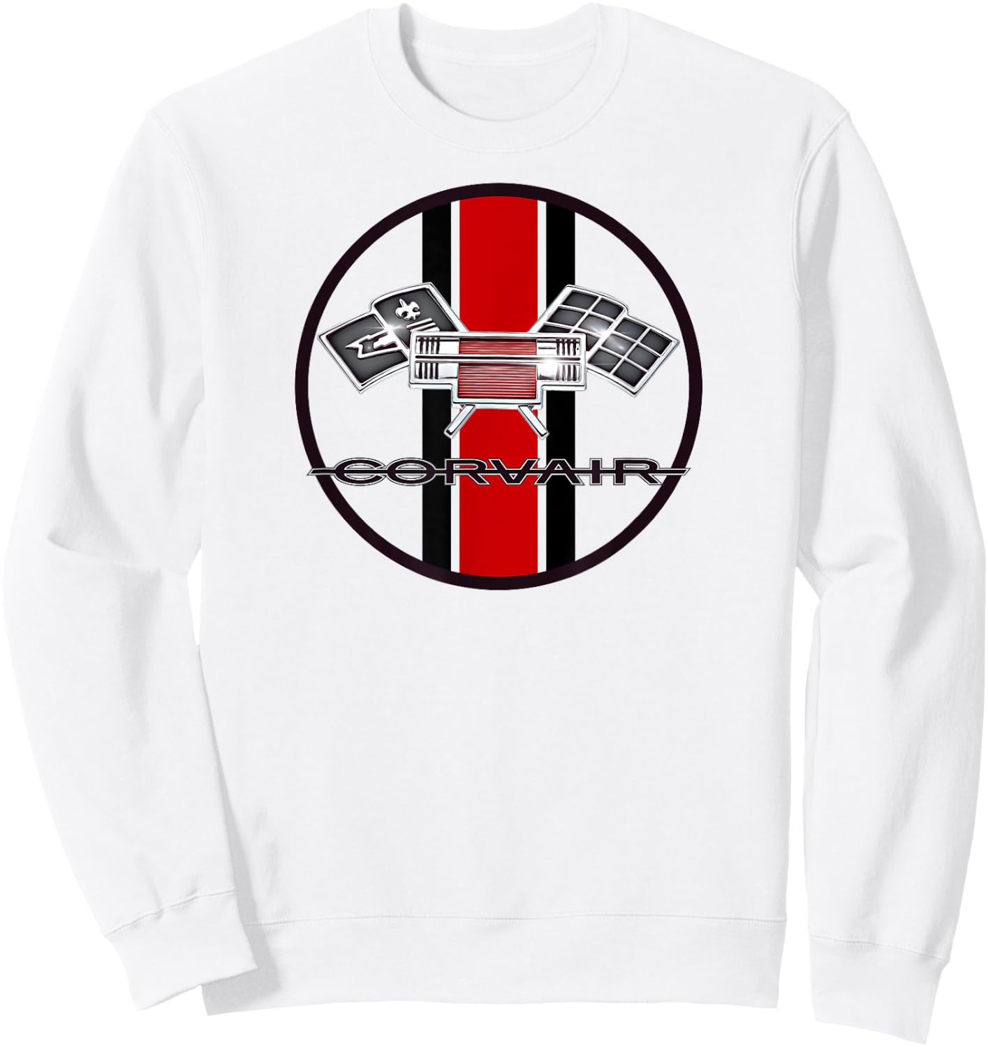 Corvair High Performance Flags 1961, 1962, 1963, 1964 Sweatshirt - Sweatshirt | White