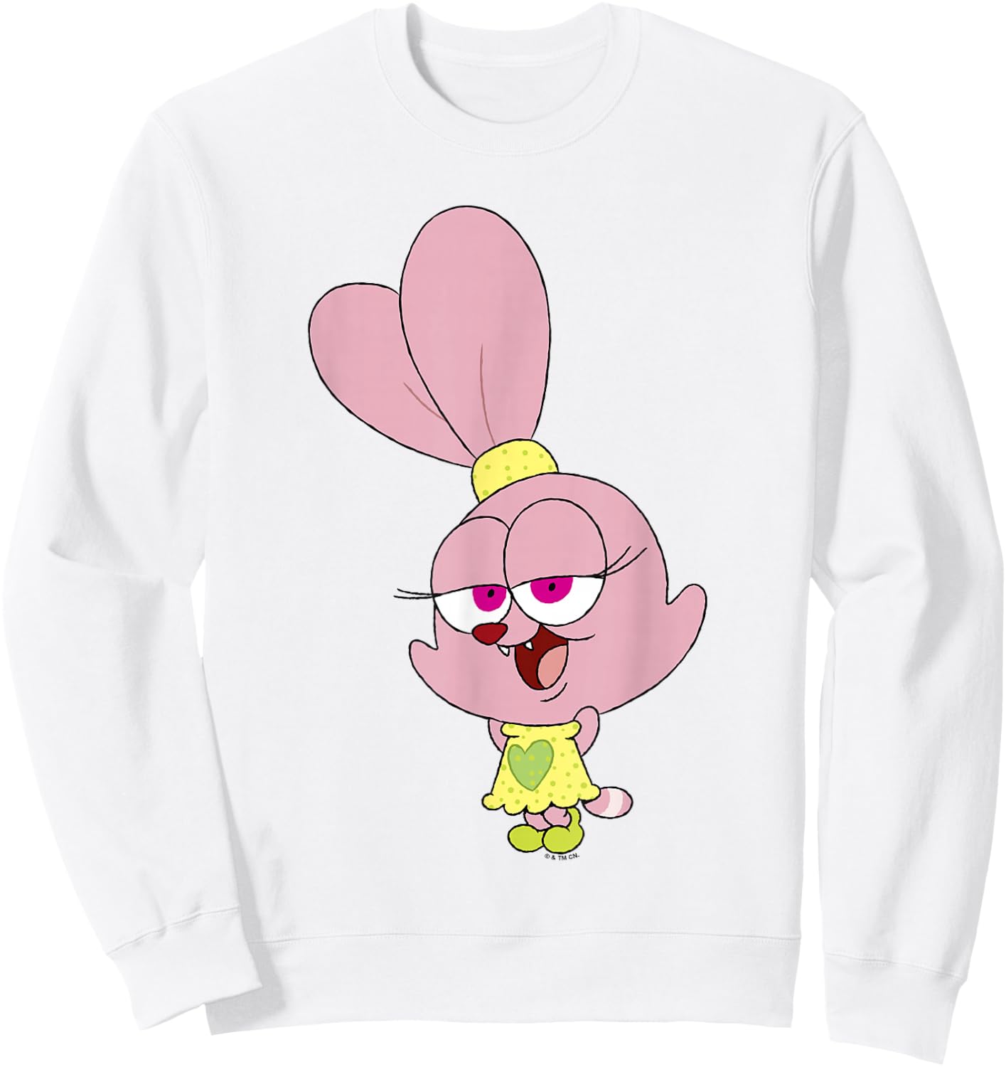Chowder Panini Sassy Pose Full Body Shot Sweatshirt - Sweatshirt | White