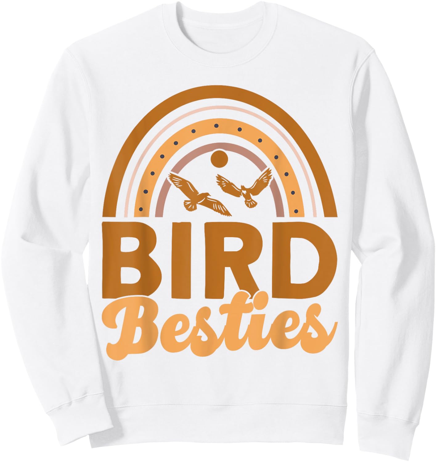 Bird Besties BFF Best Friends Bestie Sweatshirt - Sweatshirt | White