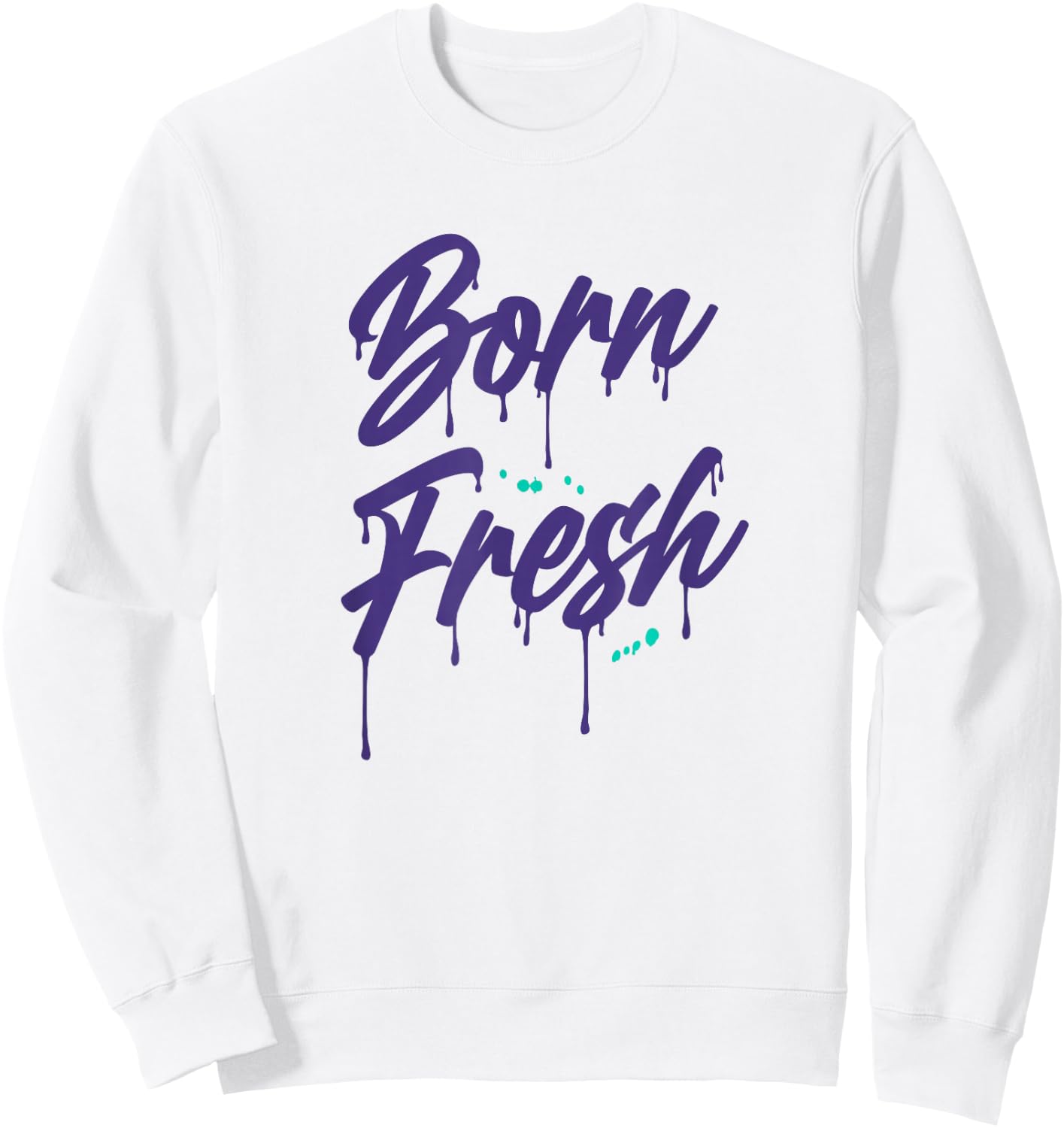 Made to Match Purple Grape 5s Sweatshirt - Sweatshirt | White