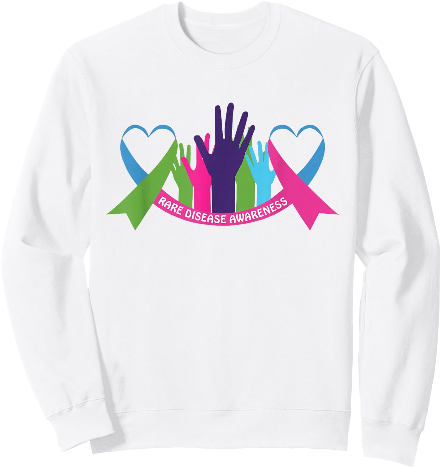 Rare Disease Awareness | Rare Disease Day Sweatshirt - Sweatshirt | White