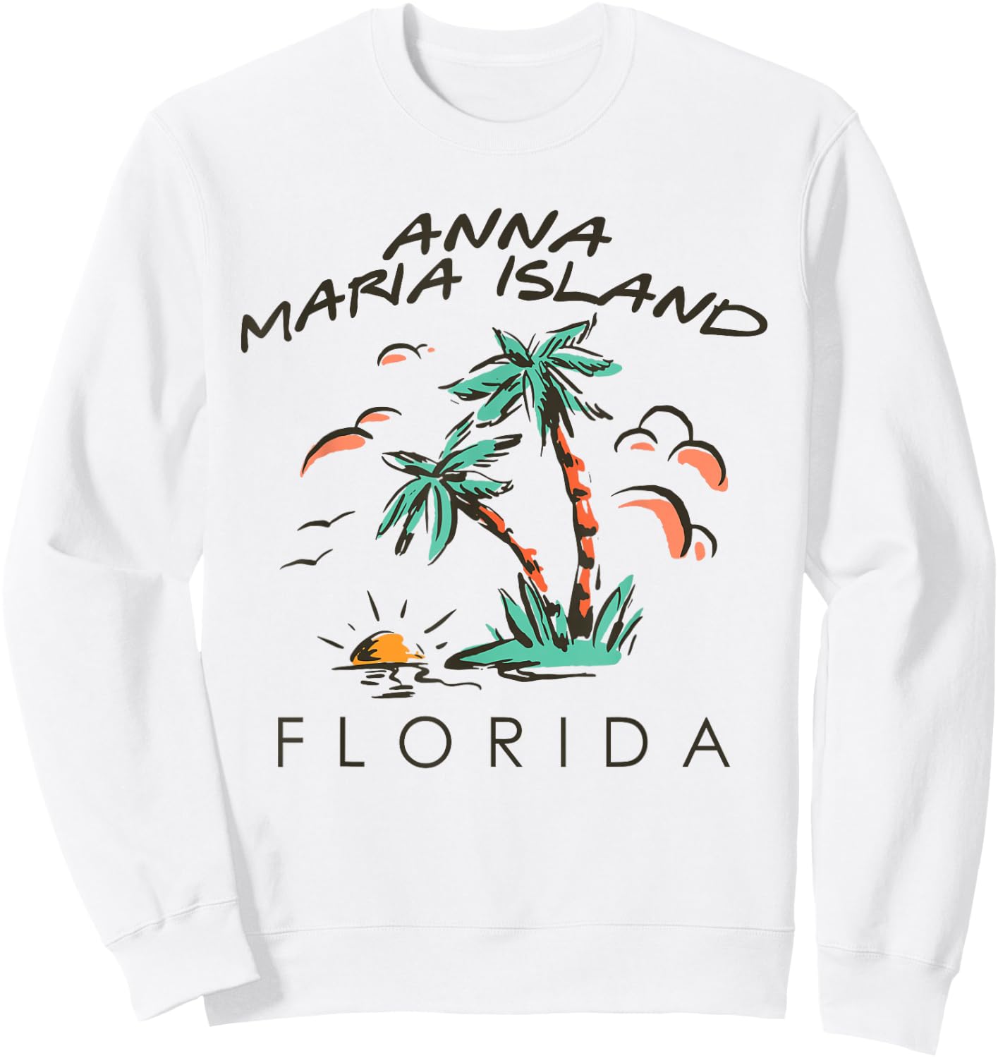 Anna Maria Island USA Souvenir, Anna Maria Island Florida Sweatshirt - Sweatshirt | White