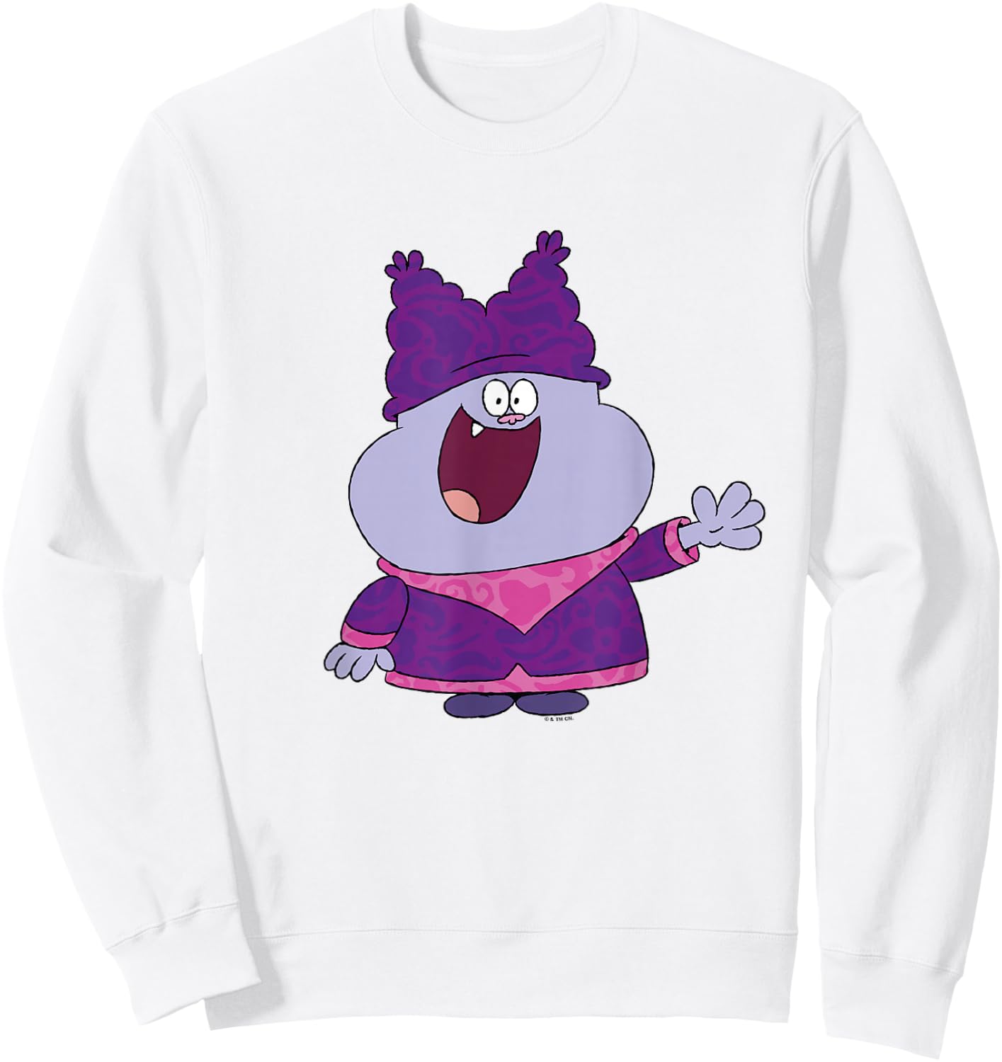 Chowder Happy Pose Full Body Shot Sweatshirt - Sweatshirt | White