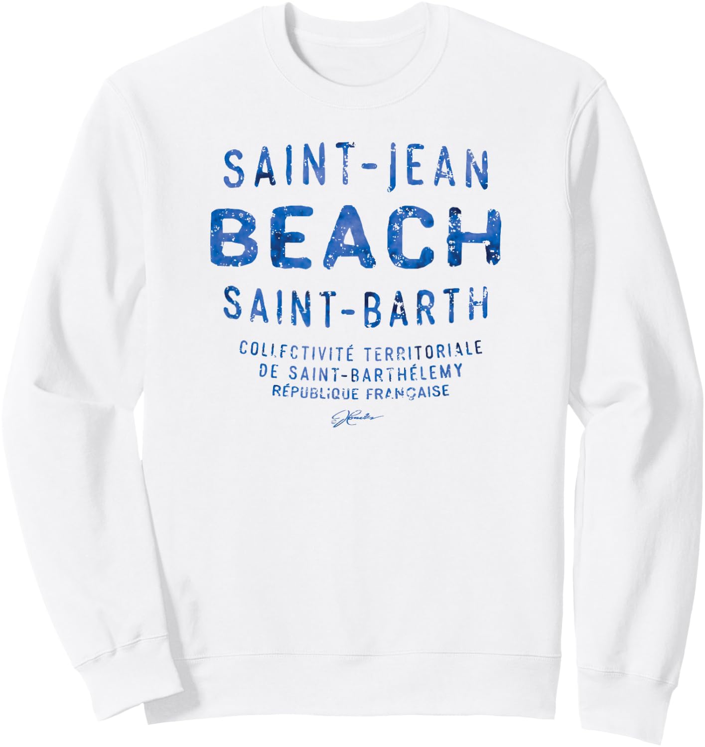 JCombs: Saint Barth, Saint-Jean Beach Sweatshirt - Sweatshirt | White