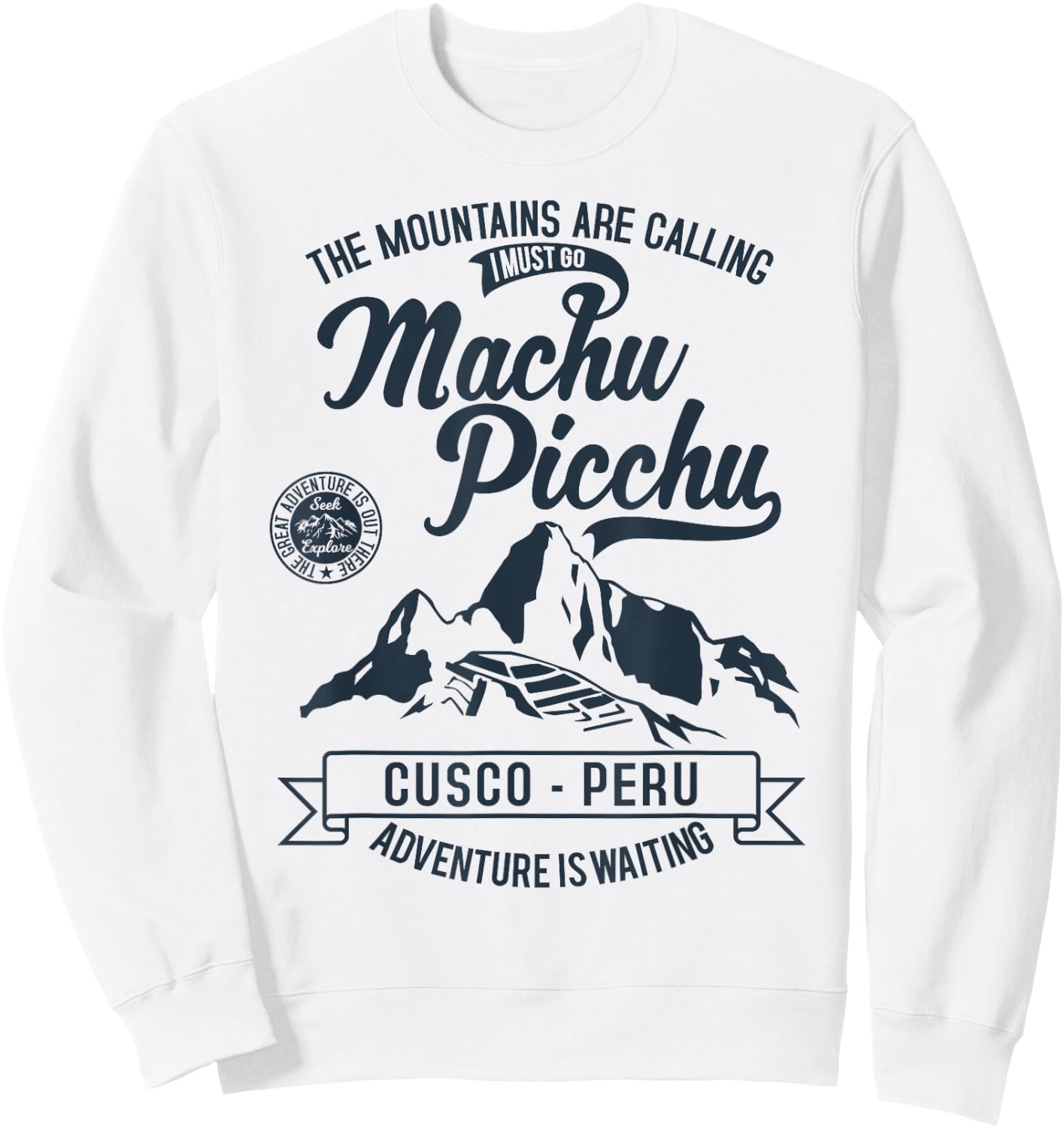 Peru Cusco Machu Picchu - Llama Jersey Souvenir Sweatshirt - Sweatshirt | White
