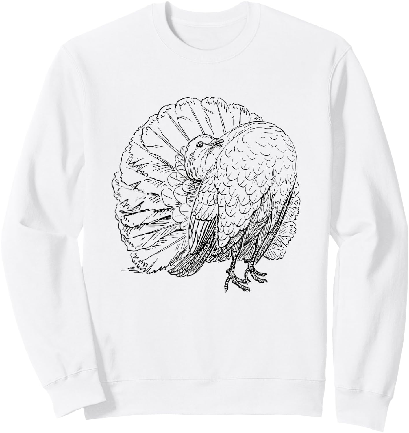 Fantail Pigeon Bird Ornithologist Sweatshirt - Sweatshirt | White