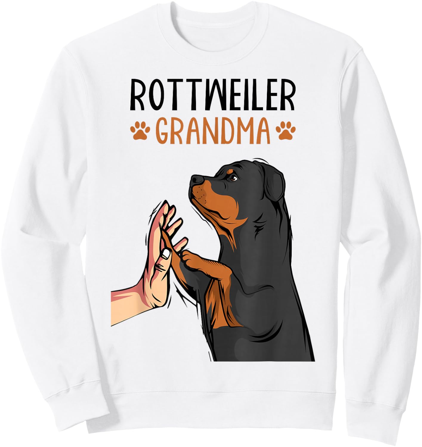 Rottweiler Grandma Rottie Dog Mom Funny Mother´s Day Sweatshirt - Sweatshirt | White