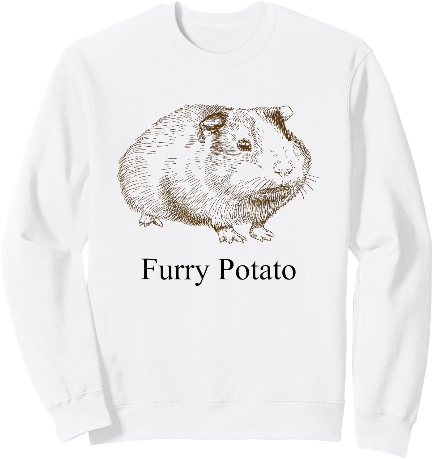Furry Potato Sweatshirt - Sweatshirt | White