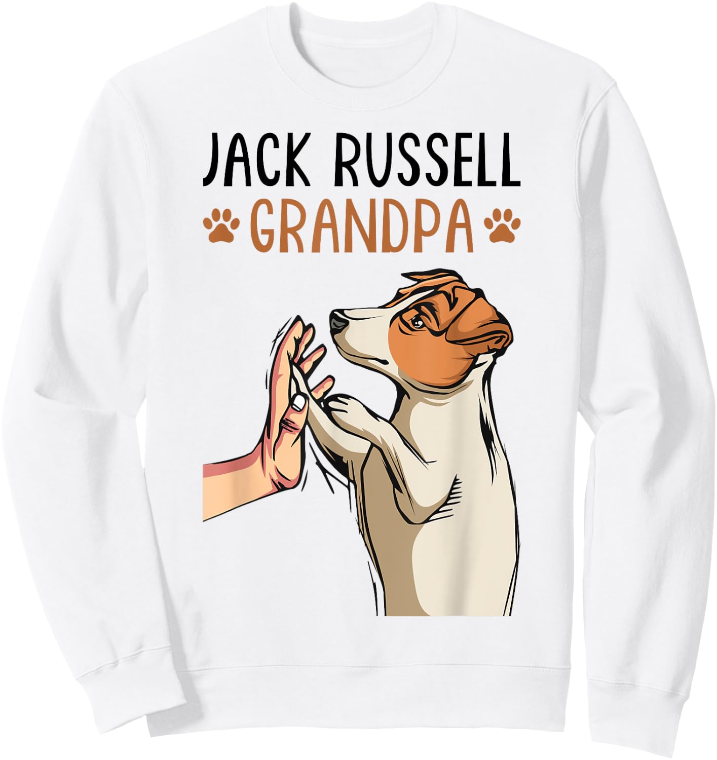 Jack Russell Terrier Grandpa Dog Grandpa Funny Men Sweatshirt - Sweatshirt | White