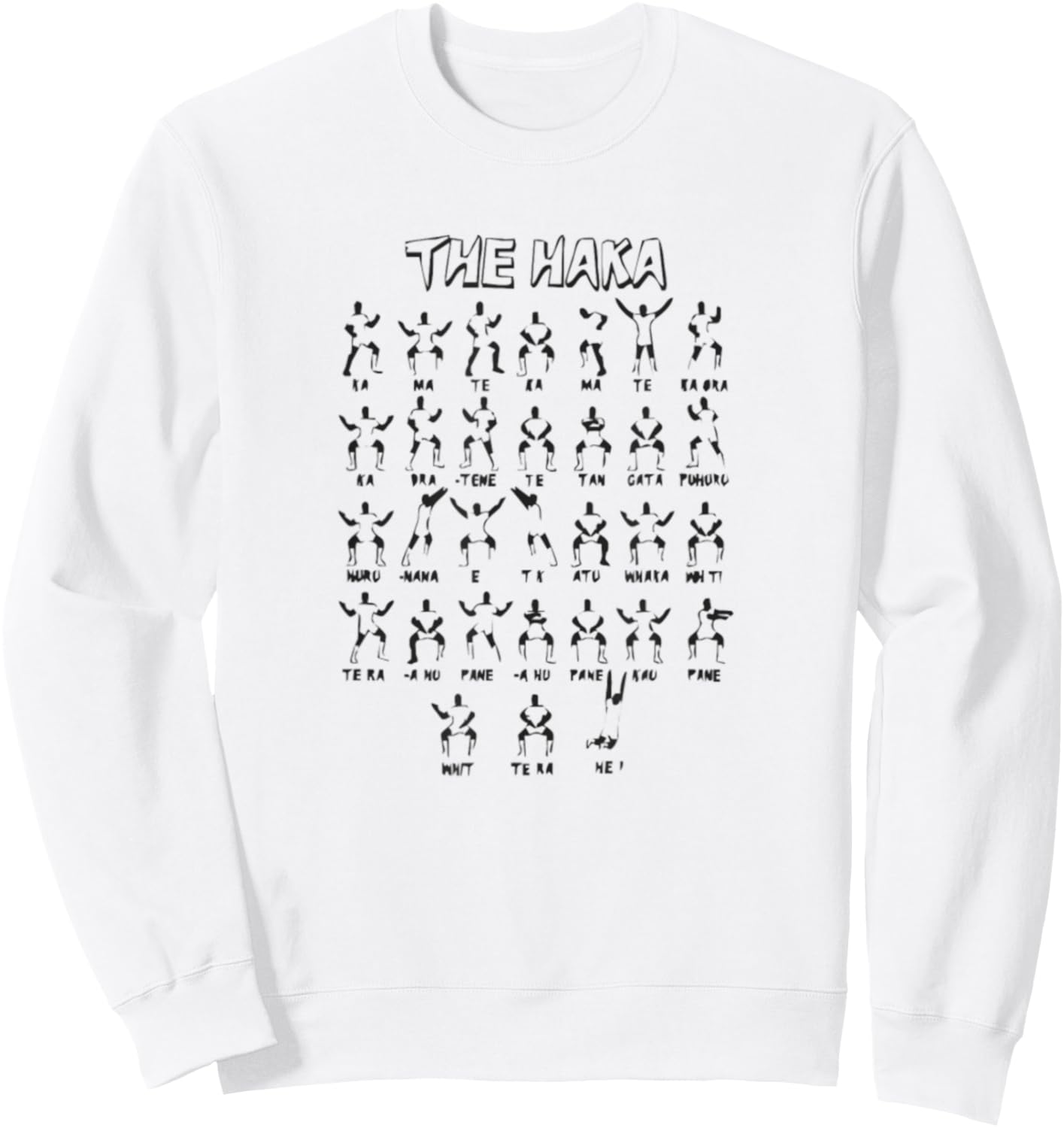 The Haka Poses Sweatshirt - Sweatshirt | White