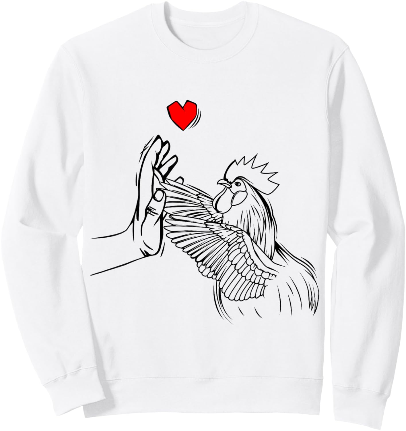 Chicken Love Women Farmer Girls Kids Sweatshirt - Sweatshirt | White