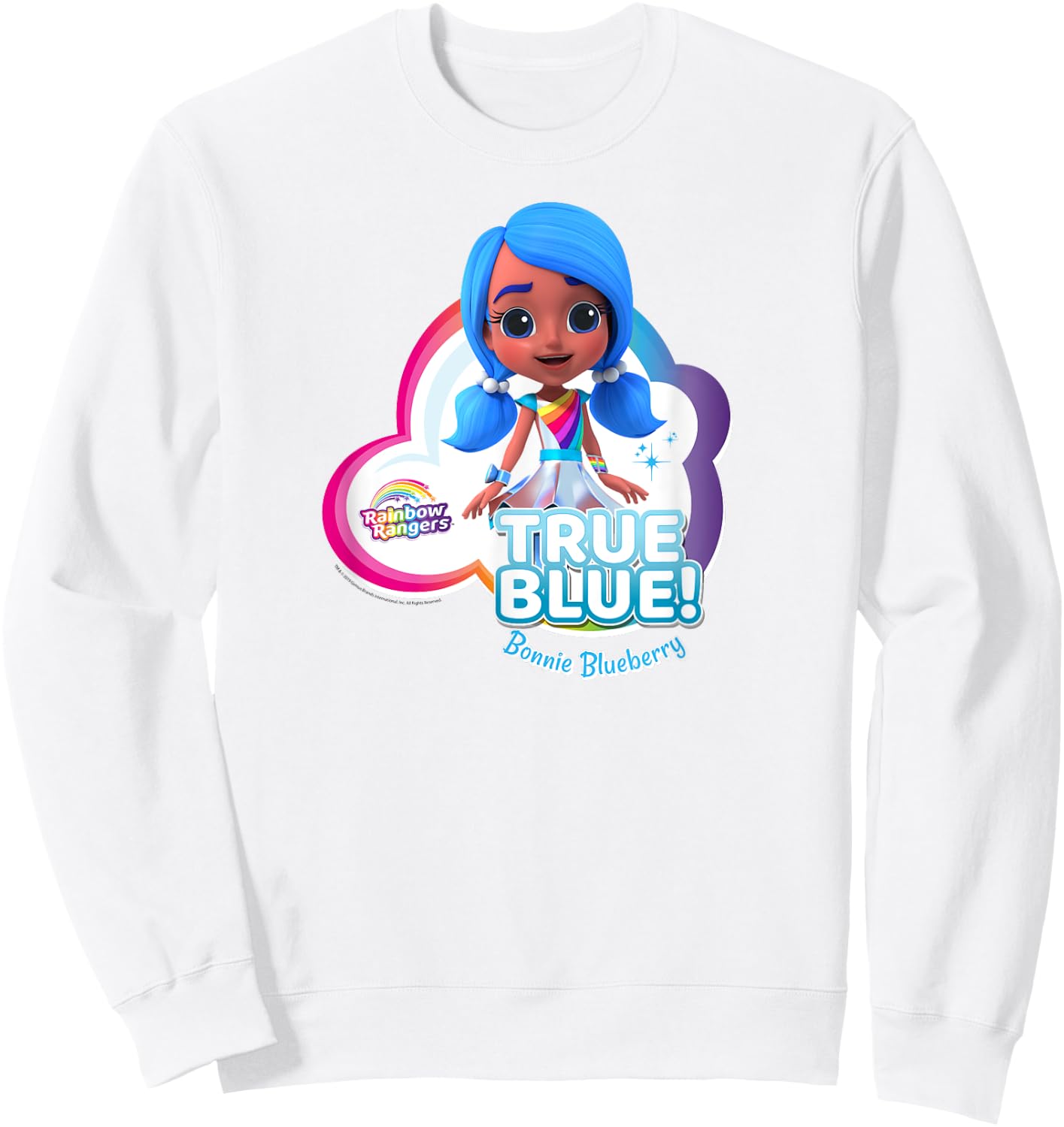 Rainbow Rangers Bonnie Blueberry "True Blue!" Sweatshirt - Sweatshirt | White