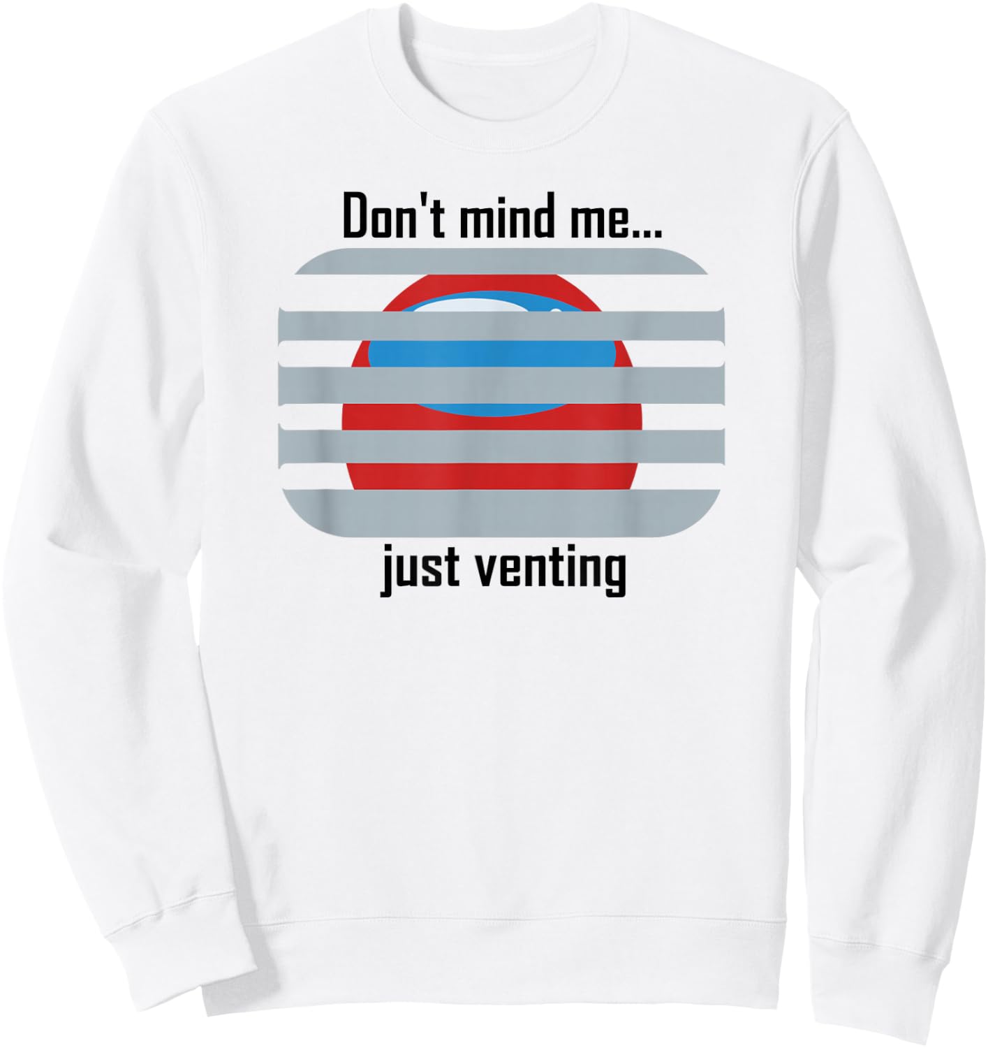 Funny Venting Imposter Sweatshirt - Sweatshirt | White