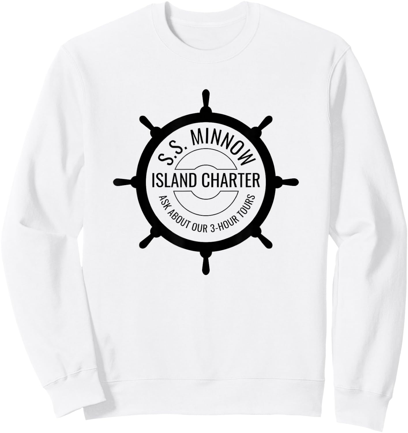 S.S. Minnow Nautical Themed Design Sweatshirt - Sweatshirt | White