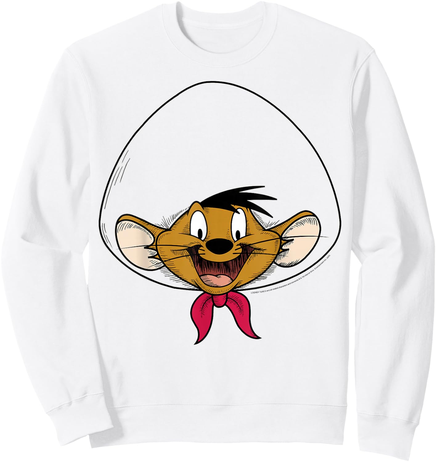 Looney Tunes Speedy Gonzales Big Face Sweatshirt - Sweatshirt | White
