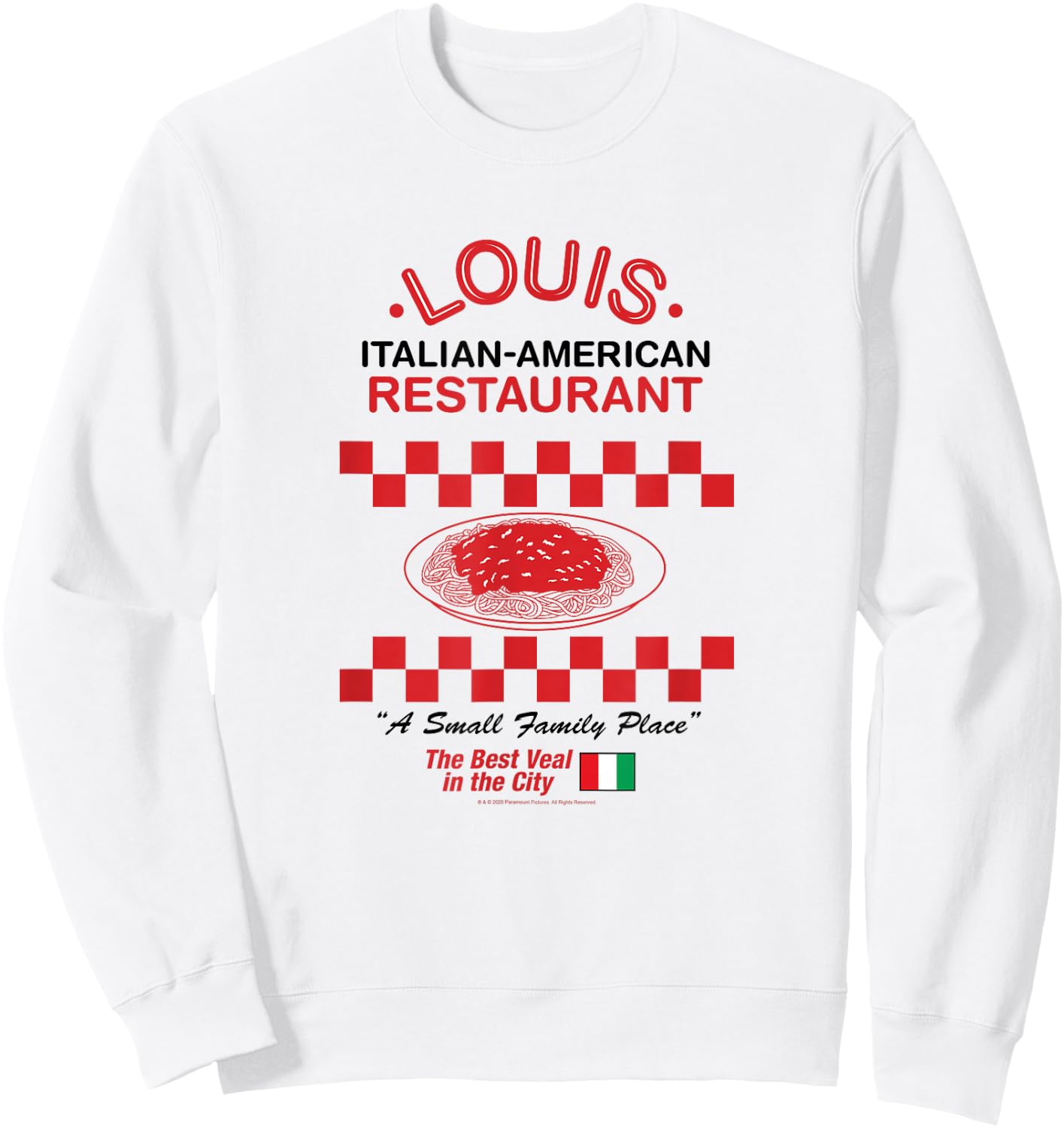 The Godfather Louis Italian-American Restaurant Small Sweatshirt - Sweatshirt | White