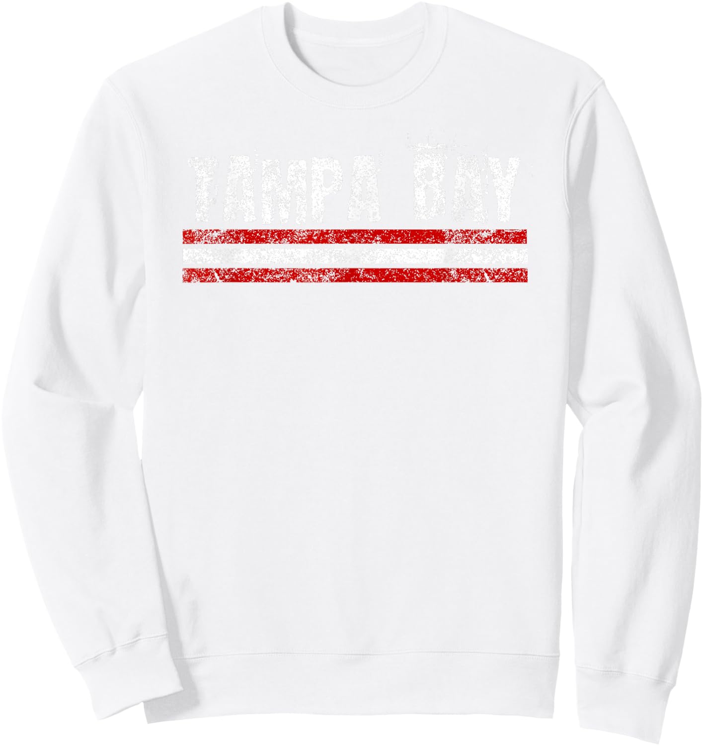 Tampa Bay Florida Retro Vintage Weathered Throwback Sweatshirt - Sweatshirt | White