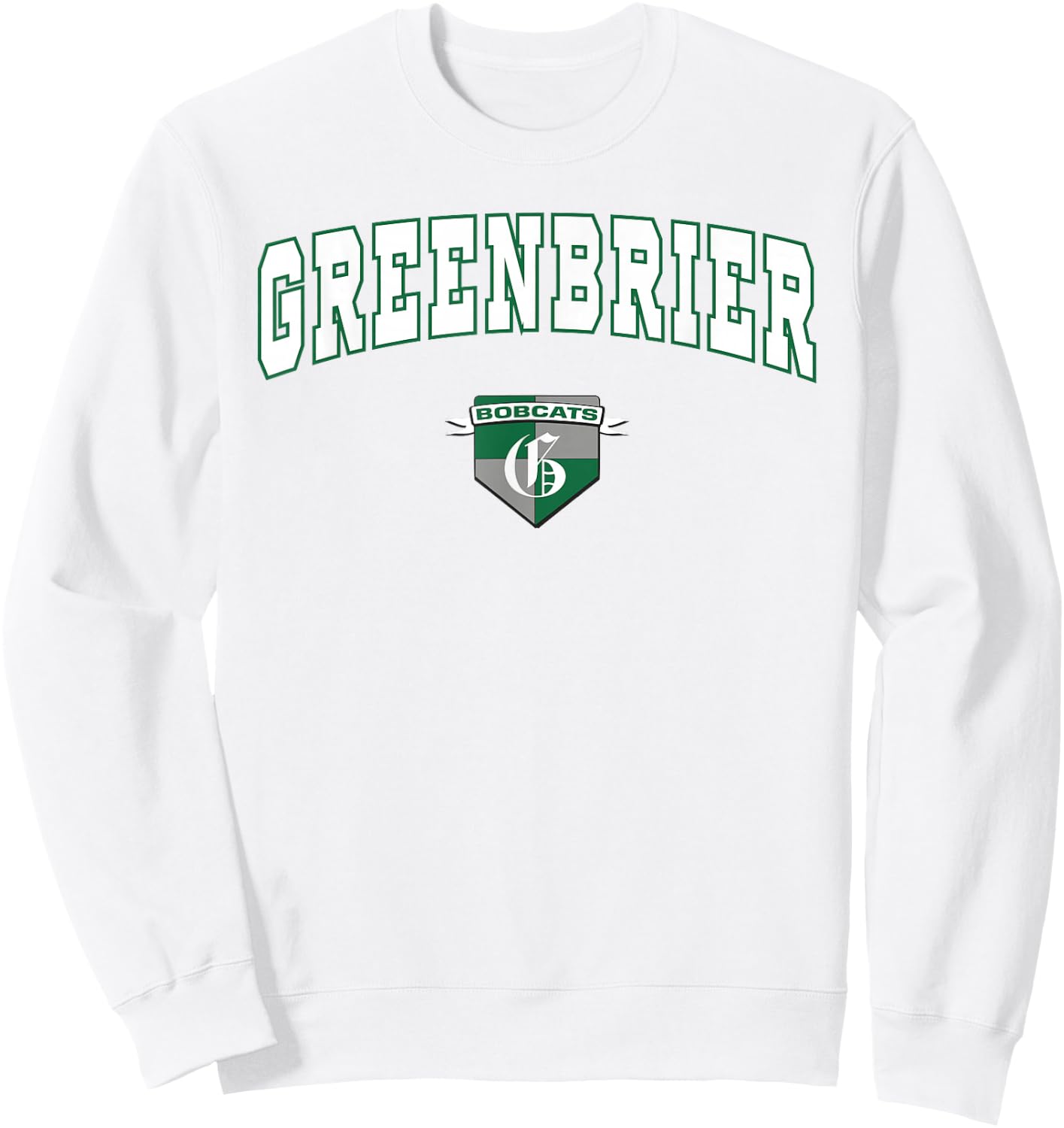 Greenbrier High School Bobcats Sweatshirt - Sweatshirt | White